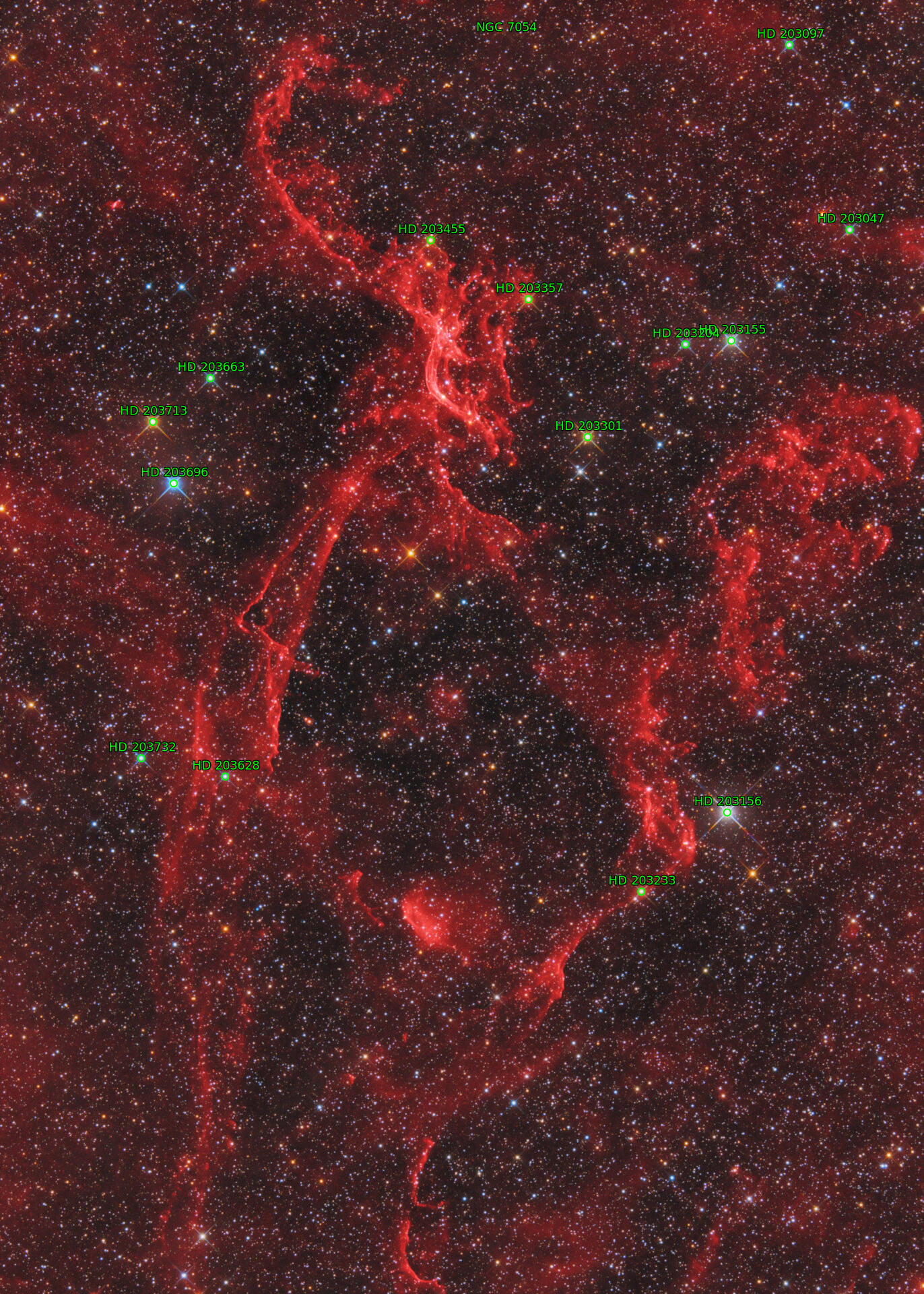Sternkarten-Overlay (Astrometry.net)