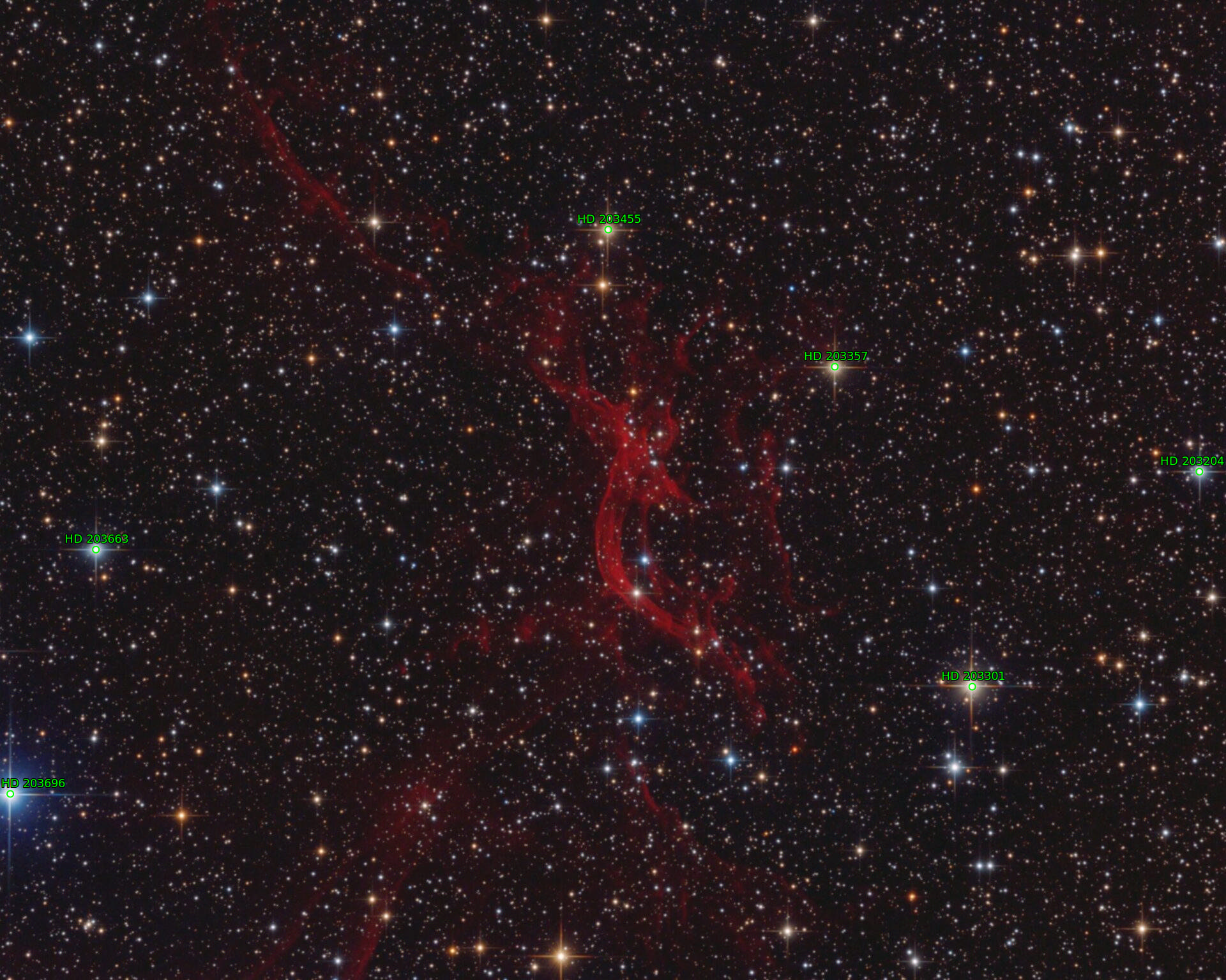 Sternkarten-Overlay (Astrometry.net)