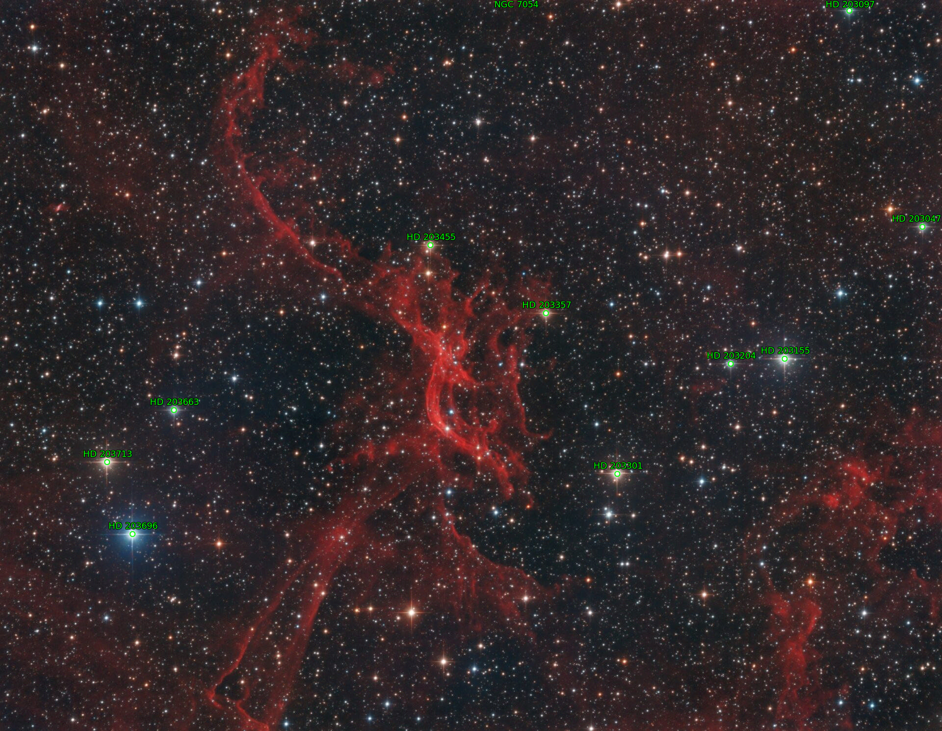 Sternkarten-Overlay (Astrometry.net)