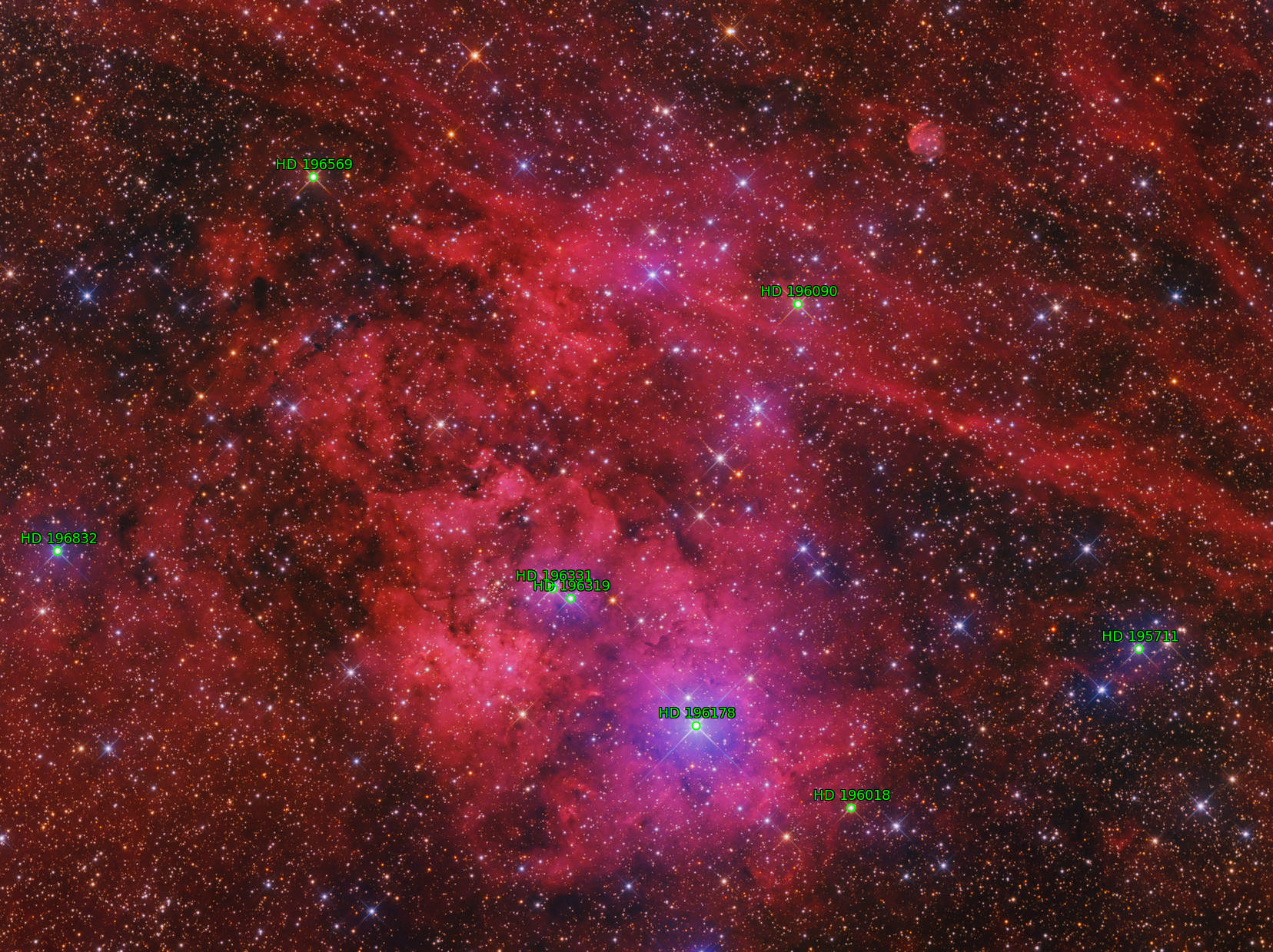 Sternkarten-Overlay (Astrometry.net)