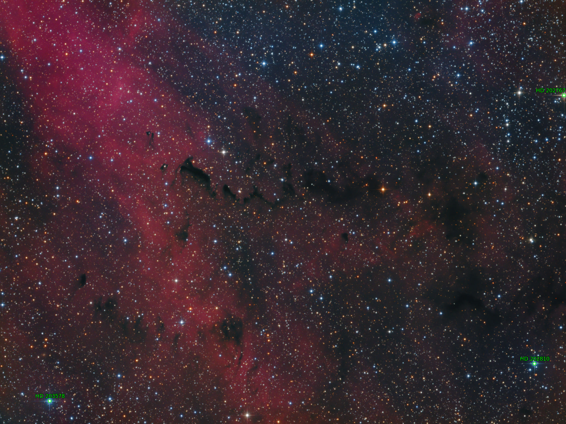 Sternkarten-Overlay (Astrometry.net)