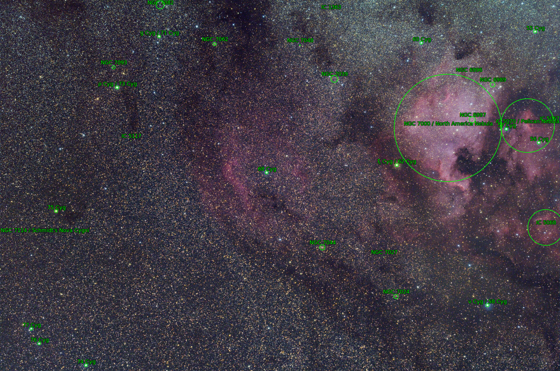 Sternkarten-Overlay (Astrometry.net)