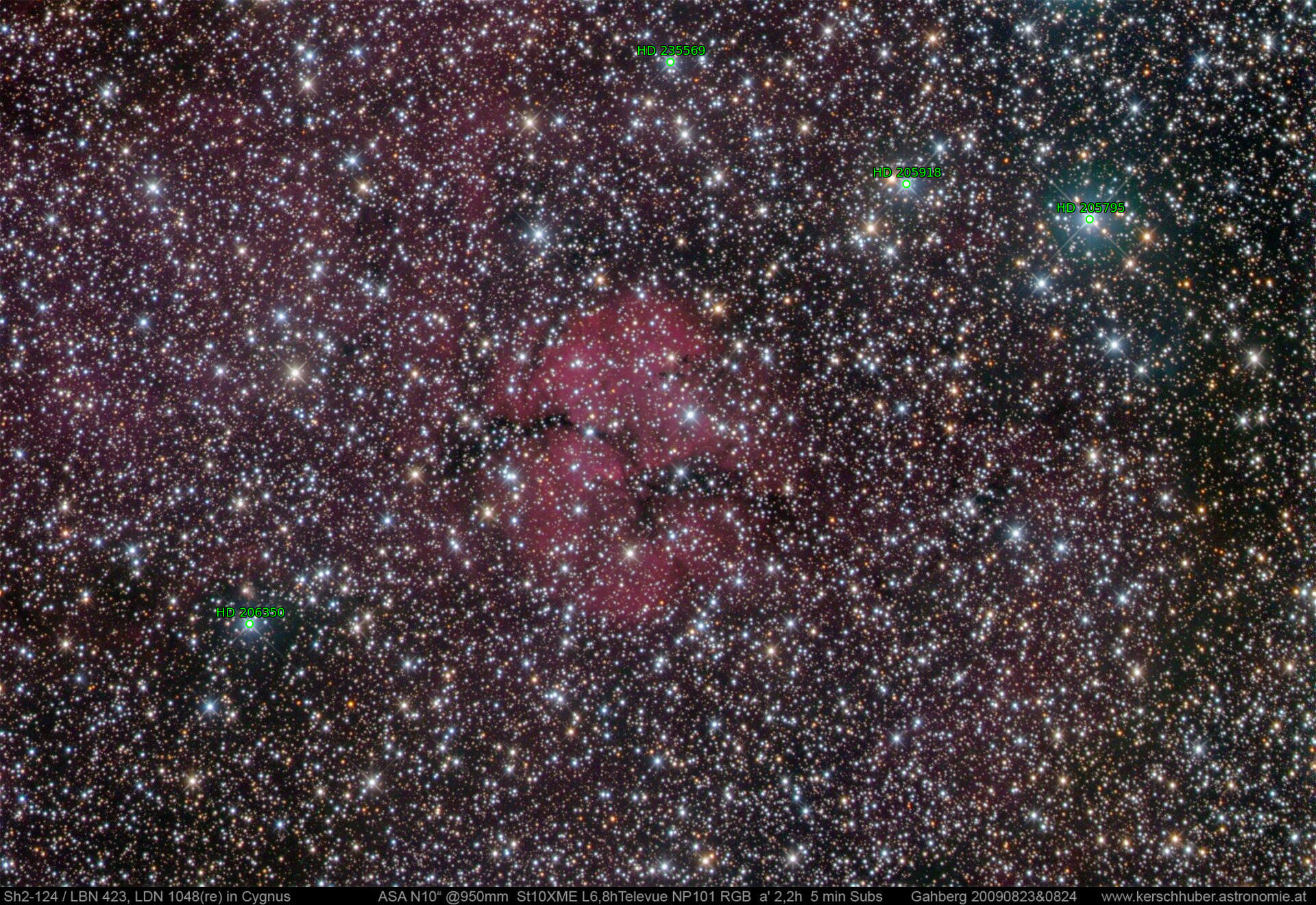 Sternkarten-Overlay (Astrometry.net)