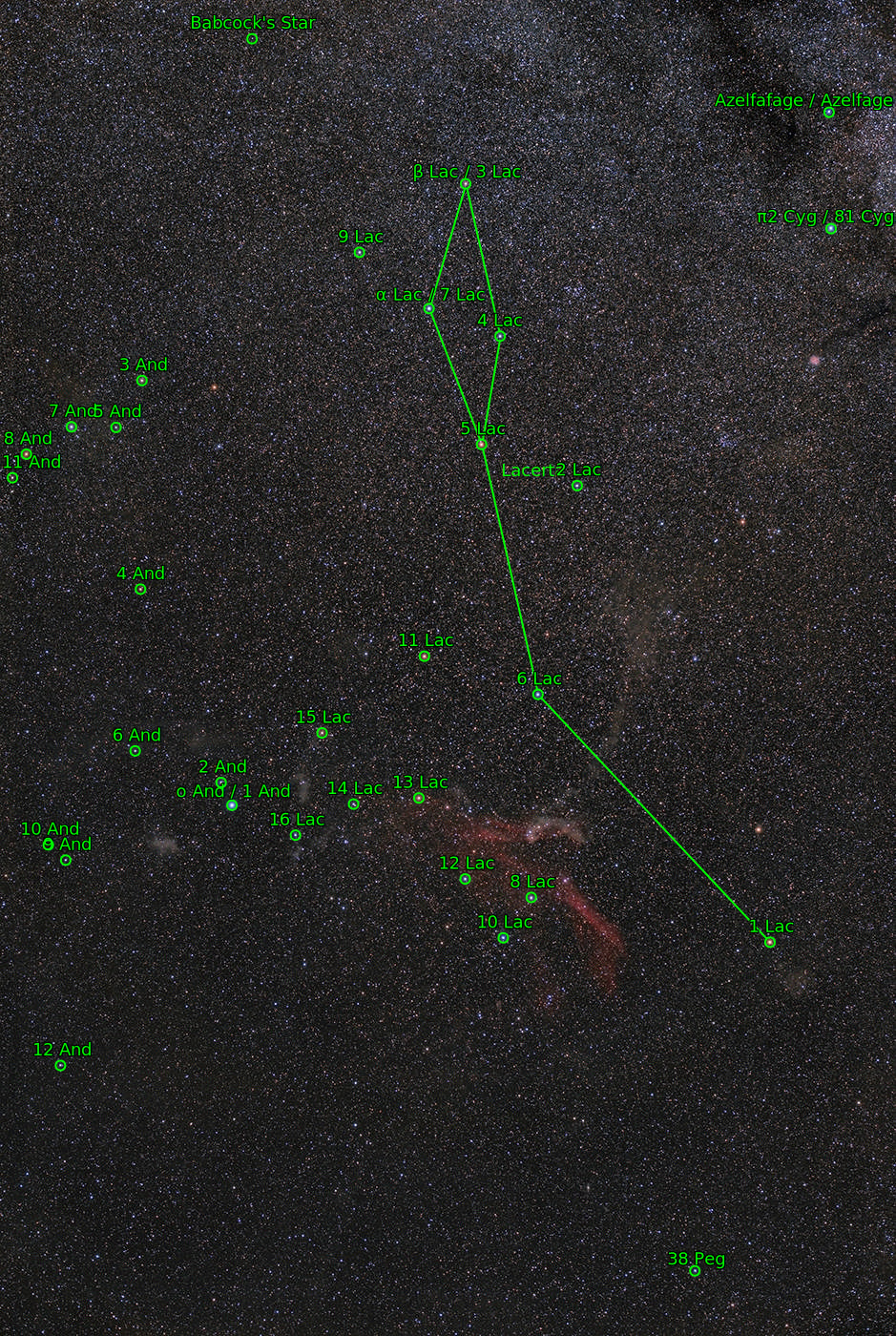 Sternkarten-Overlay (Astrometry.net)