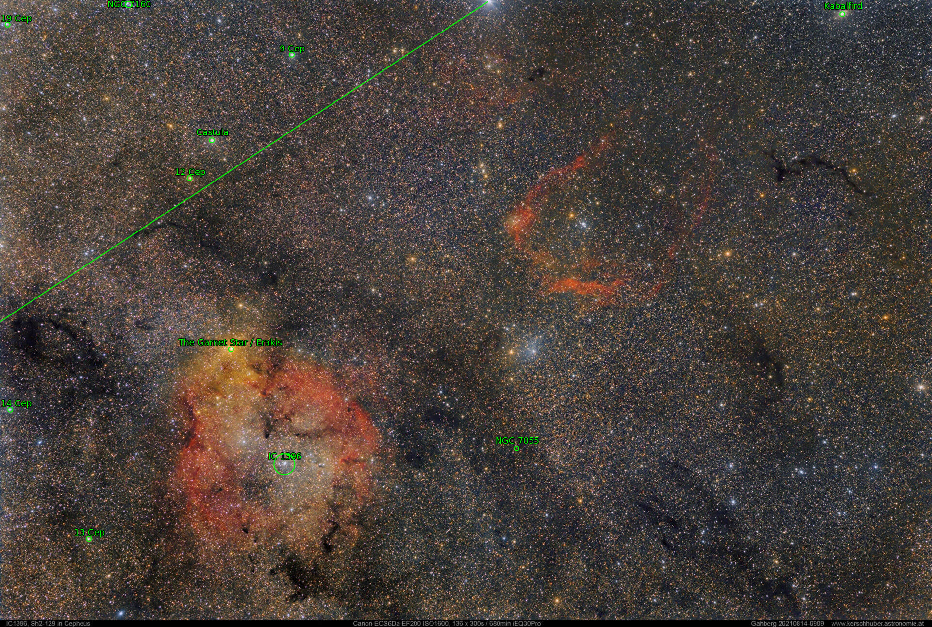 Sternkarten-Overlay (Astrometry.net)