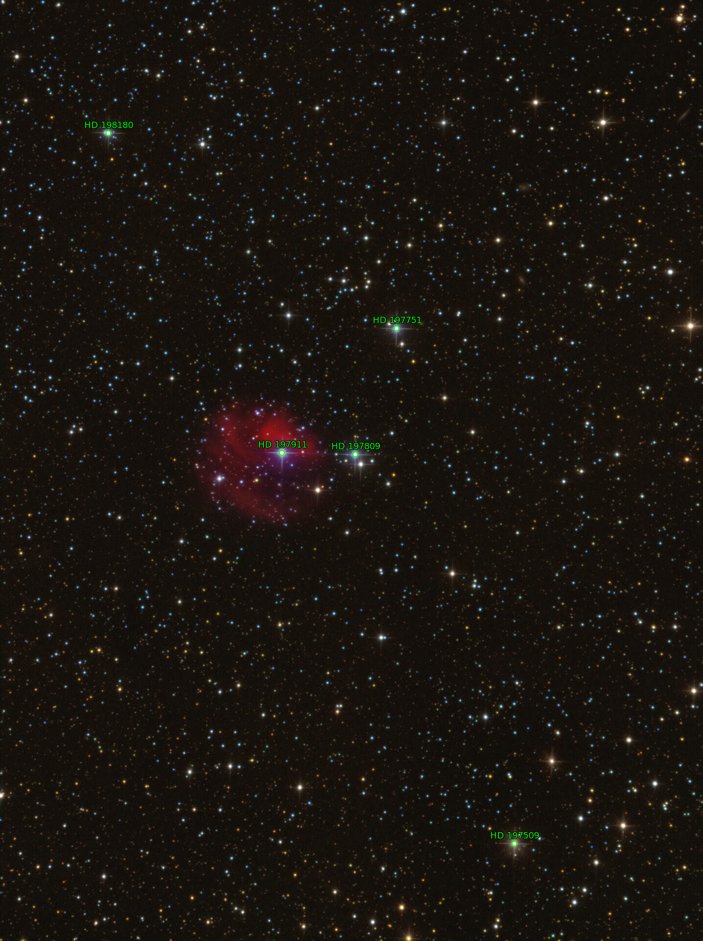 Sternkarten-Overlay (Astrometry.net)