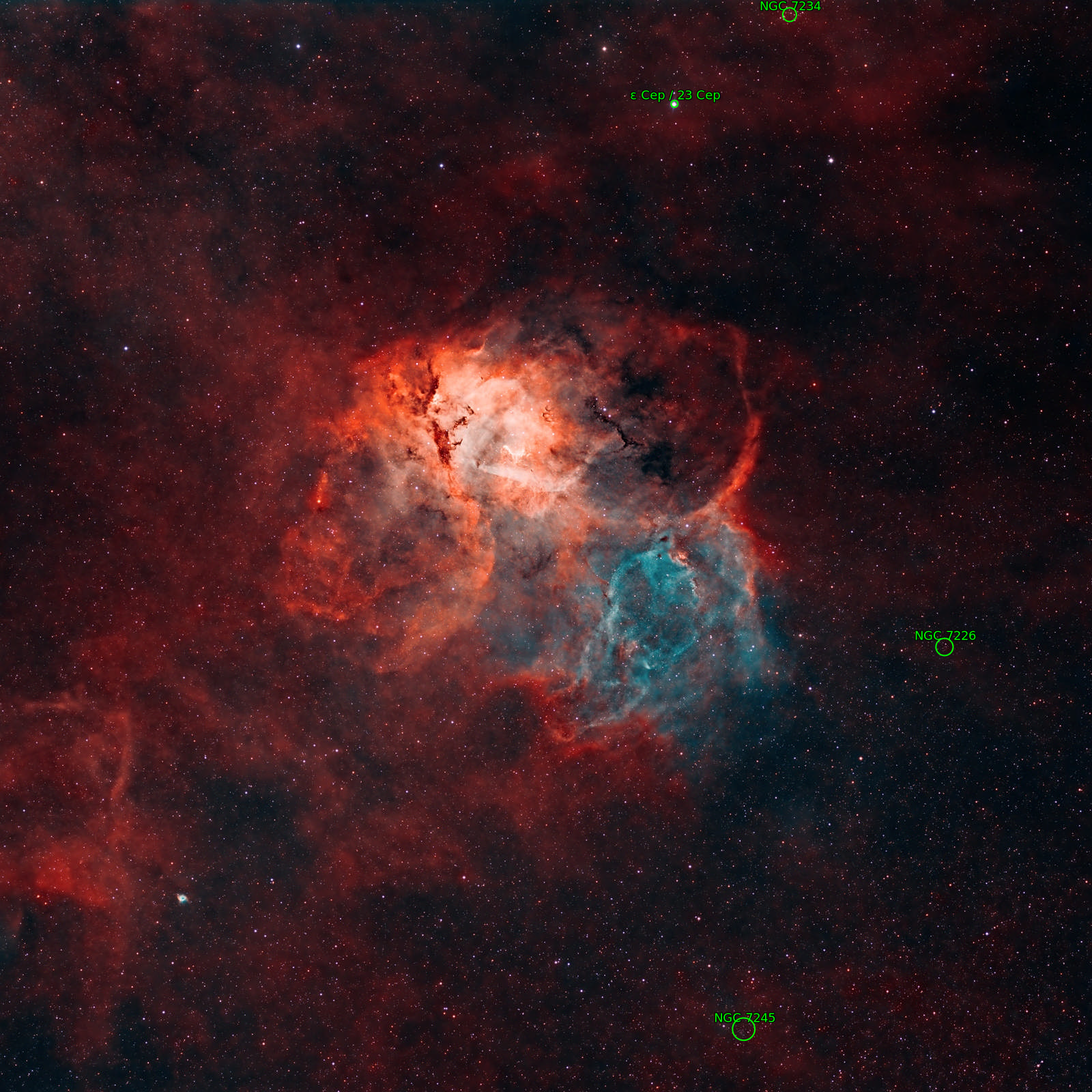 Sternkarten-Overlay (Astrometry.net)