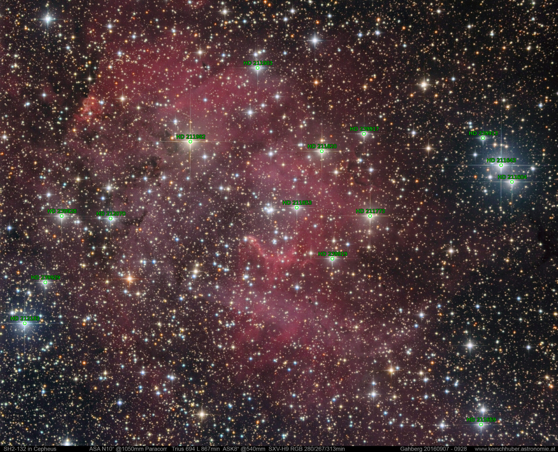 Sternkarten-Overlay (Astrometry.net)