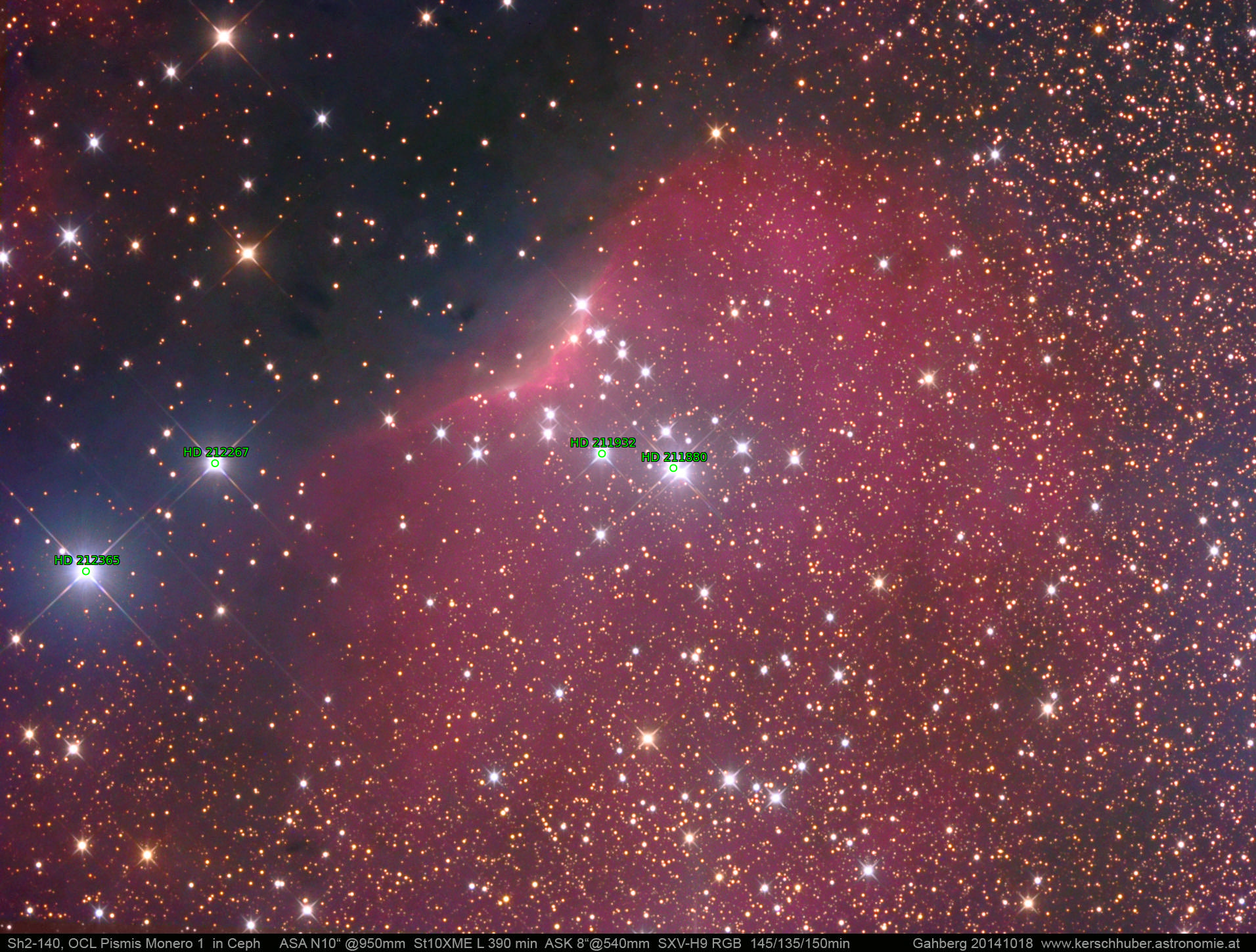 Sternkarten-Overlay (Astrometry.net)