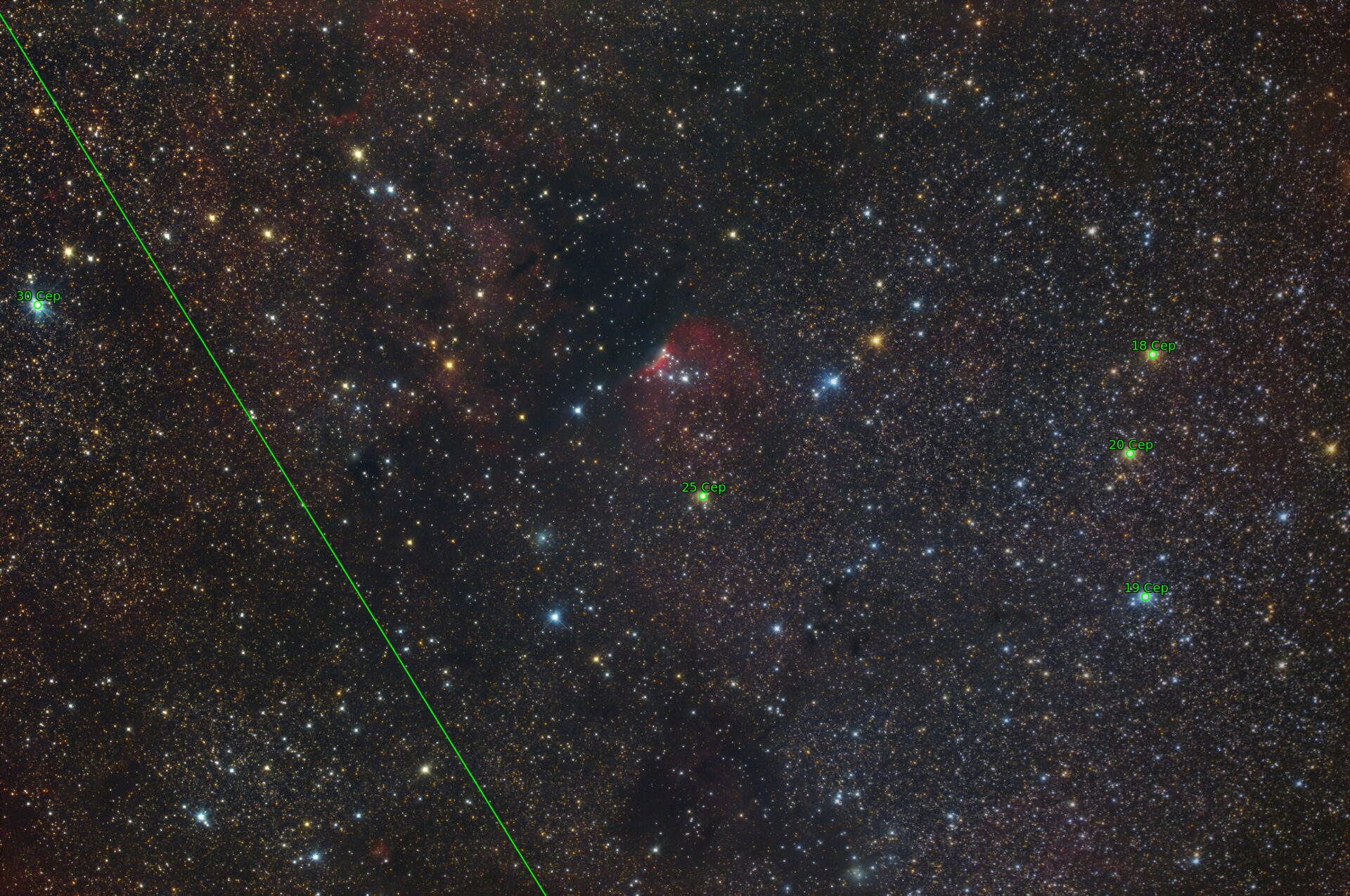 Sternkarten-Overlay (Astrometry.net)