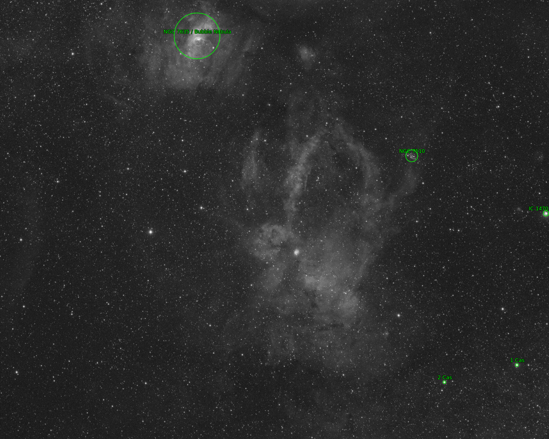 Sternkarten-Overlay (Astrometry.net)