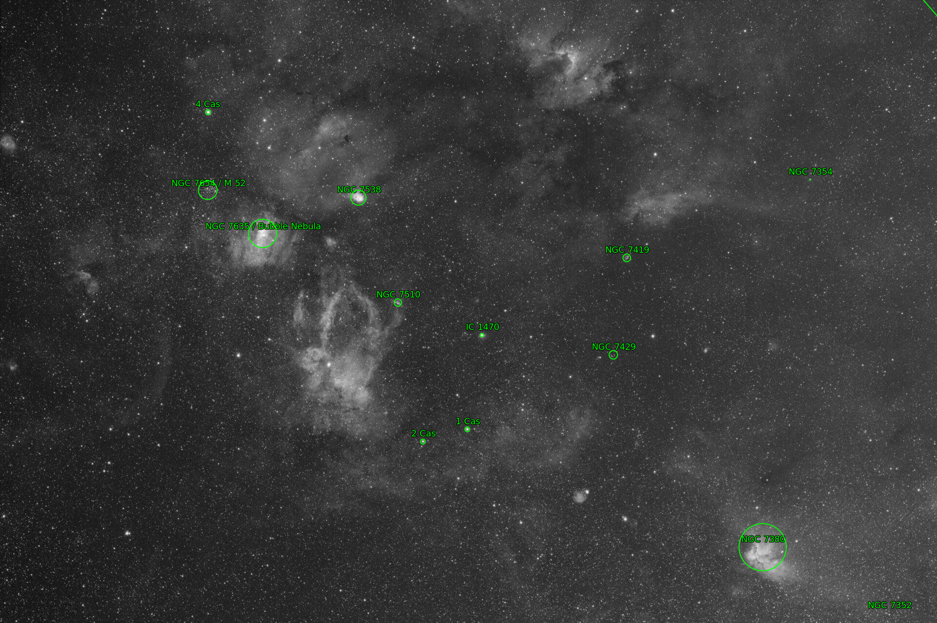 Sternkarten-Overlay (Astrometry.net)