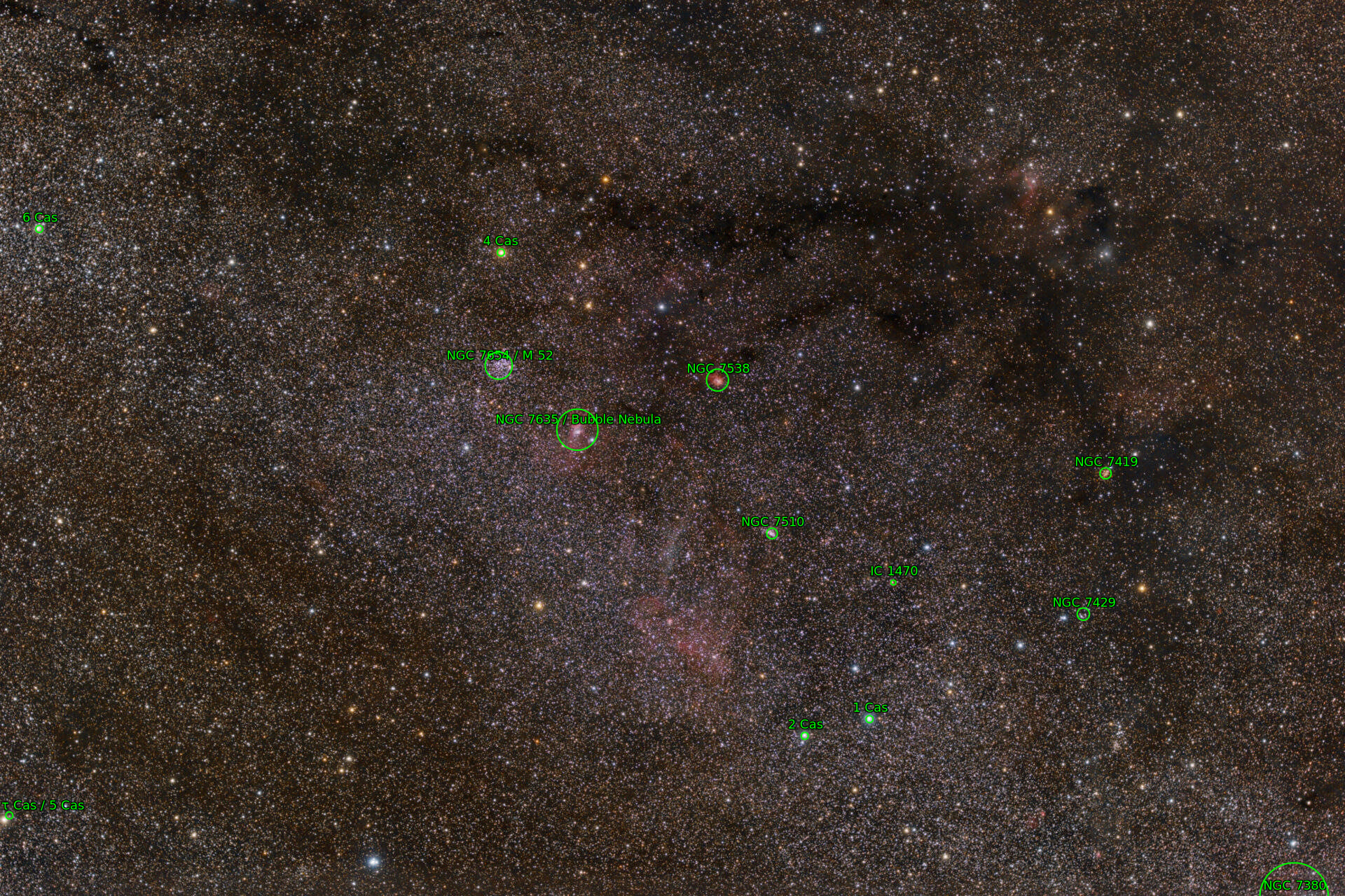 Sternkarten-Overlay (Astrometry.net)
