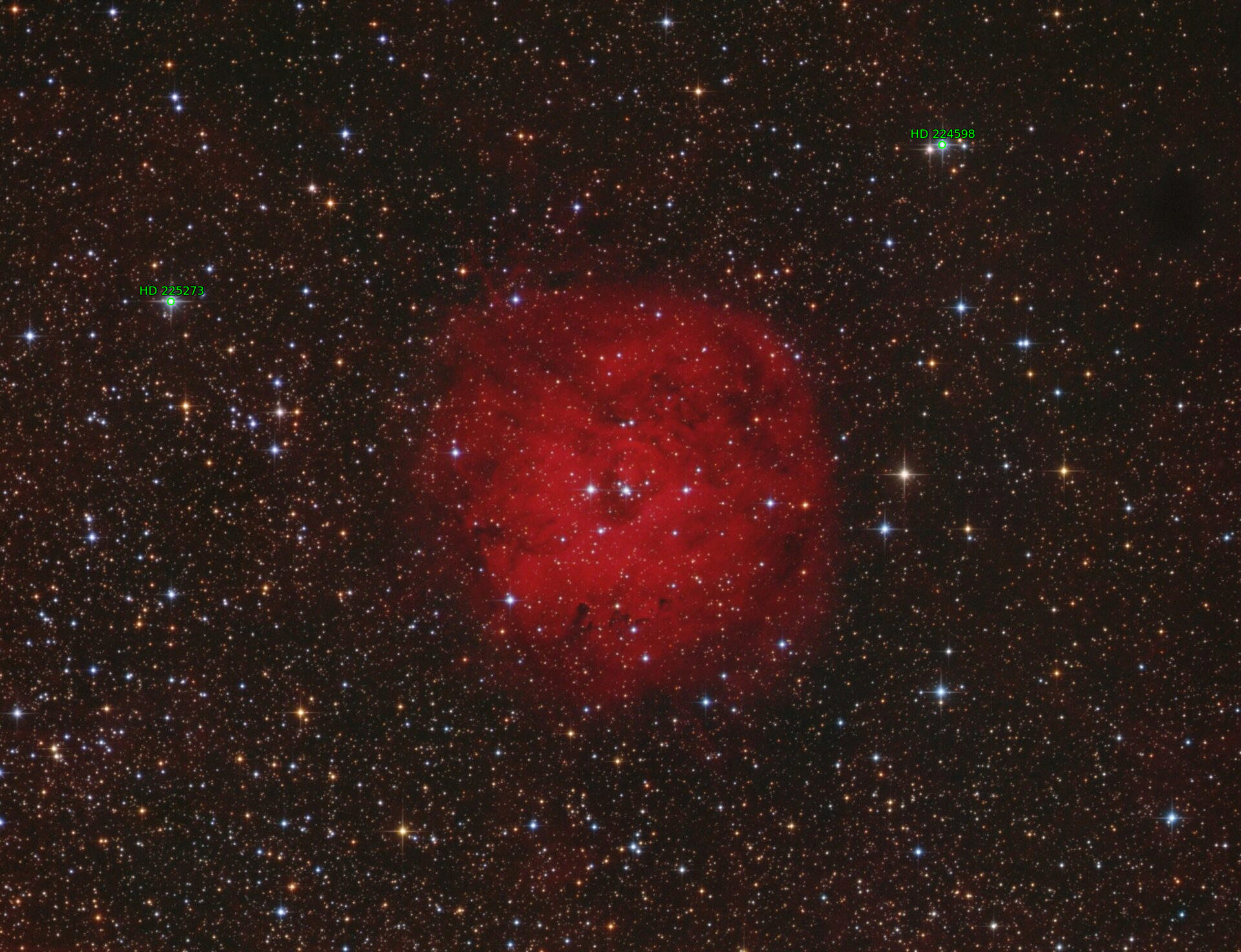 Sternkarten-Overlay (Astrometry.net)