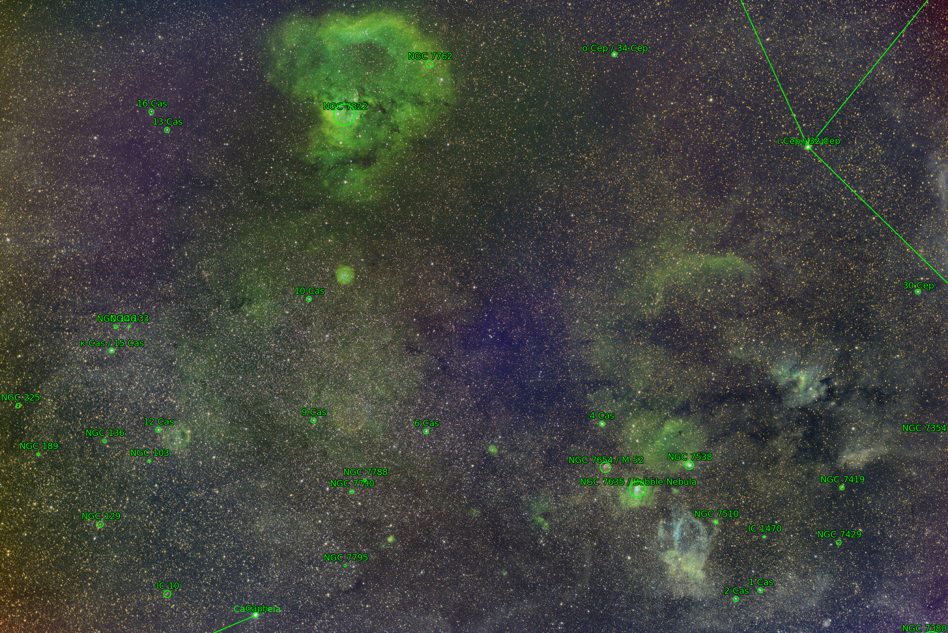 Sternkarten-Overlay (Astrometry.net)