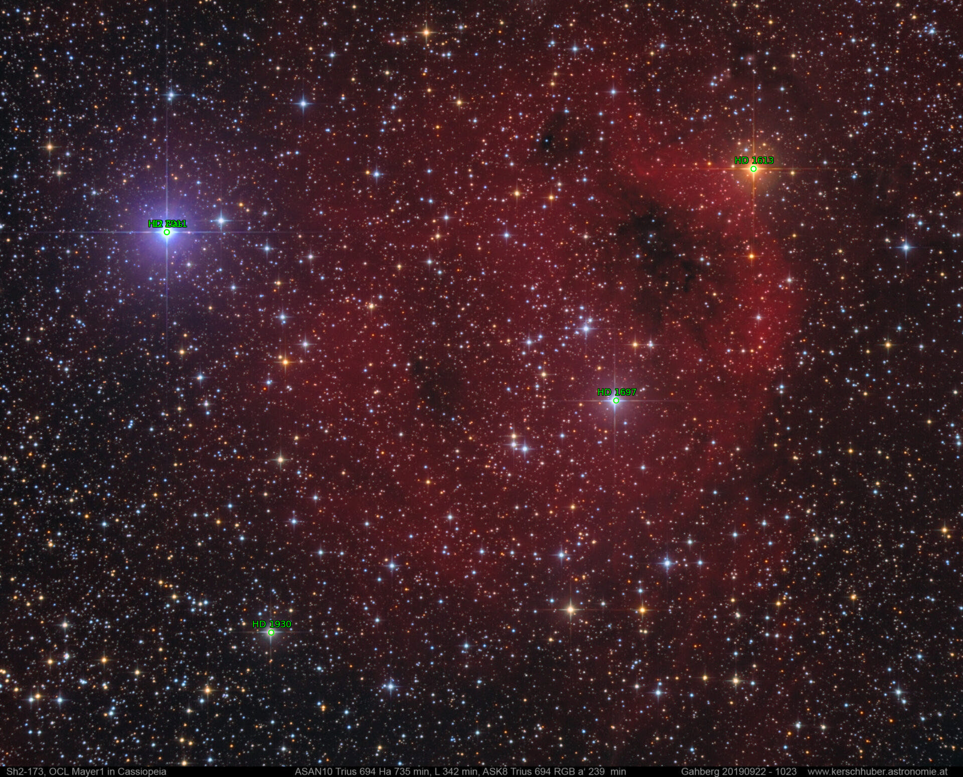 Sternkarten-Overlay (Astrometry.net)