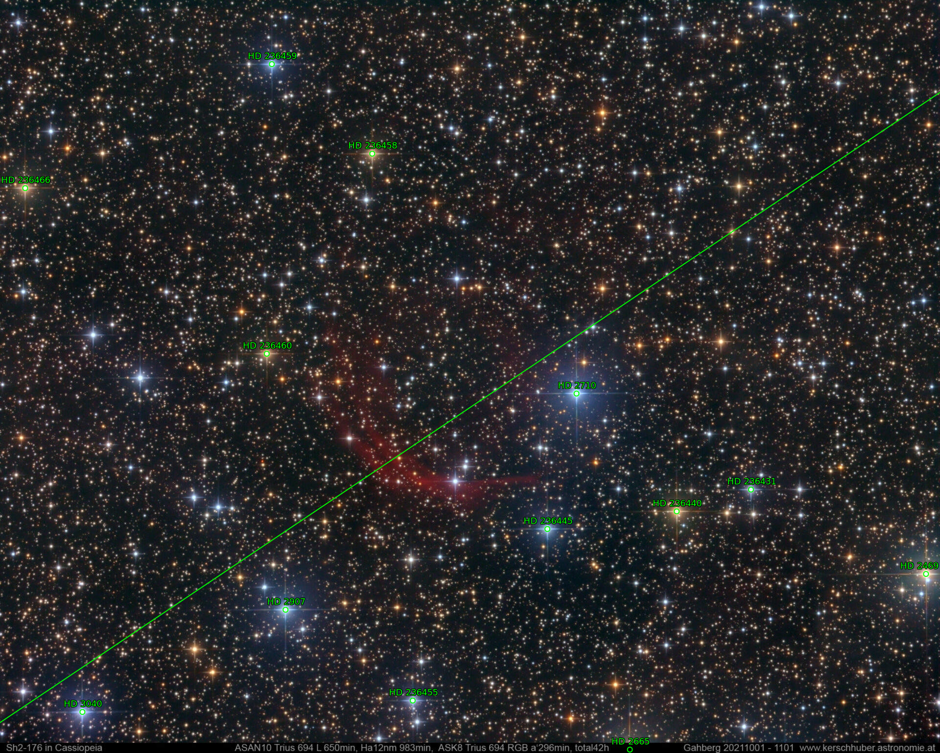Sternkarten-Overlay (Astrometry.net)