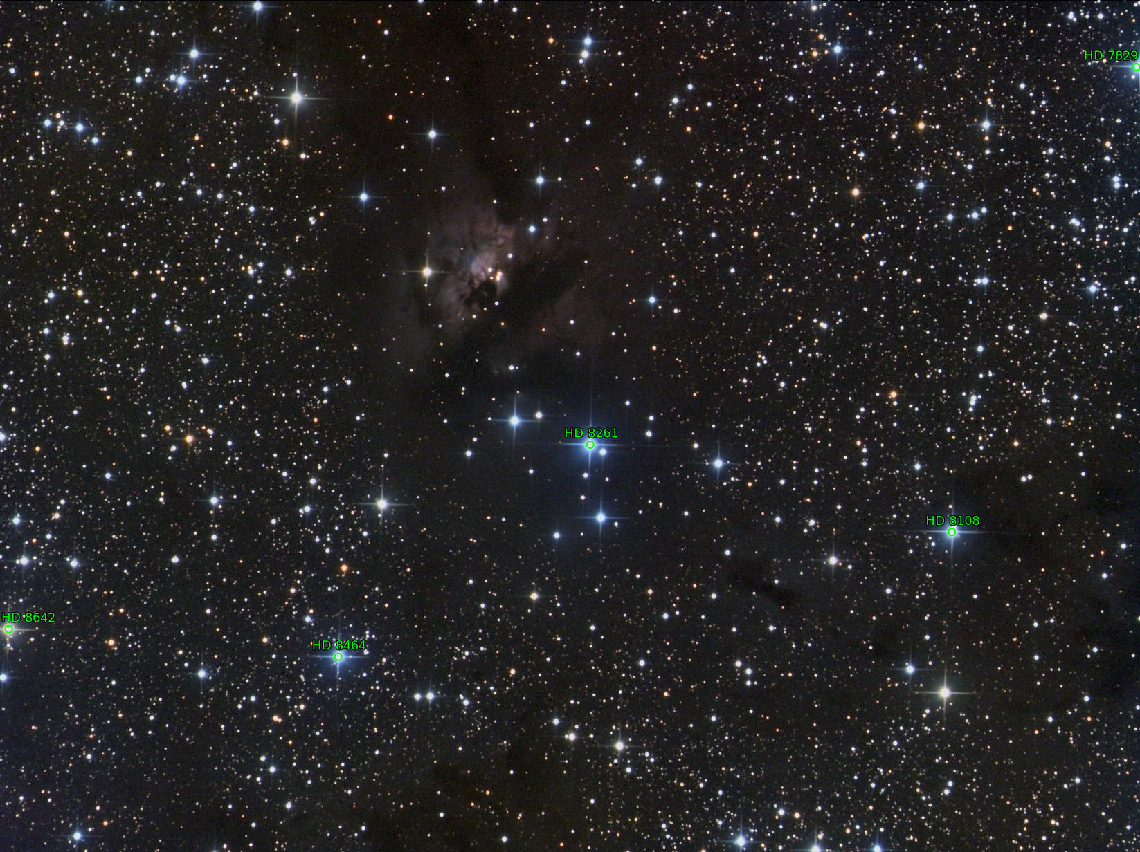 Sternkarten-Overlay (Astrometry.net)