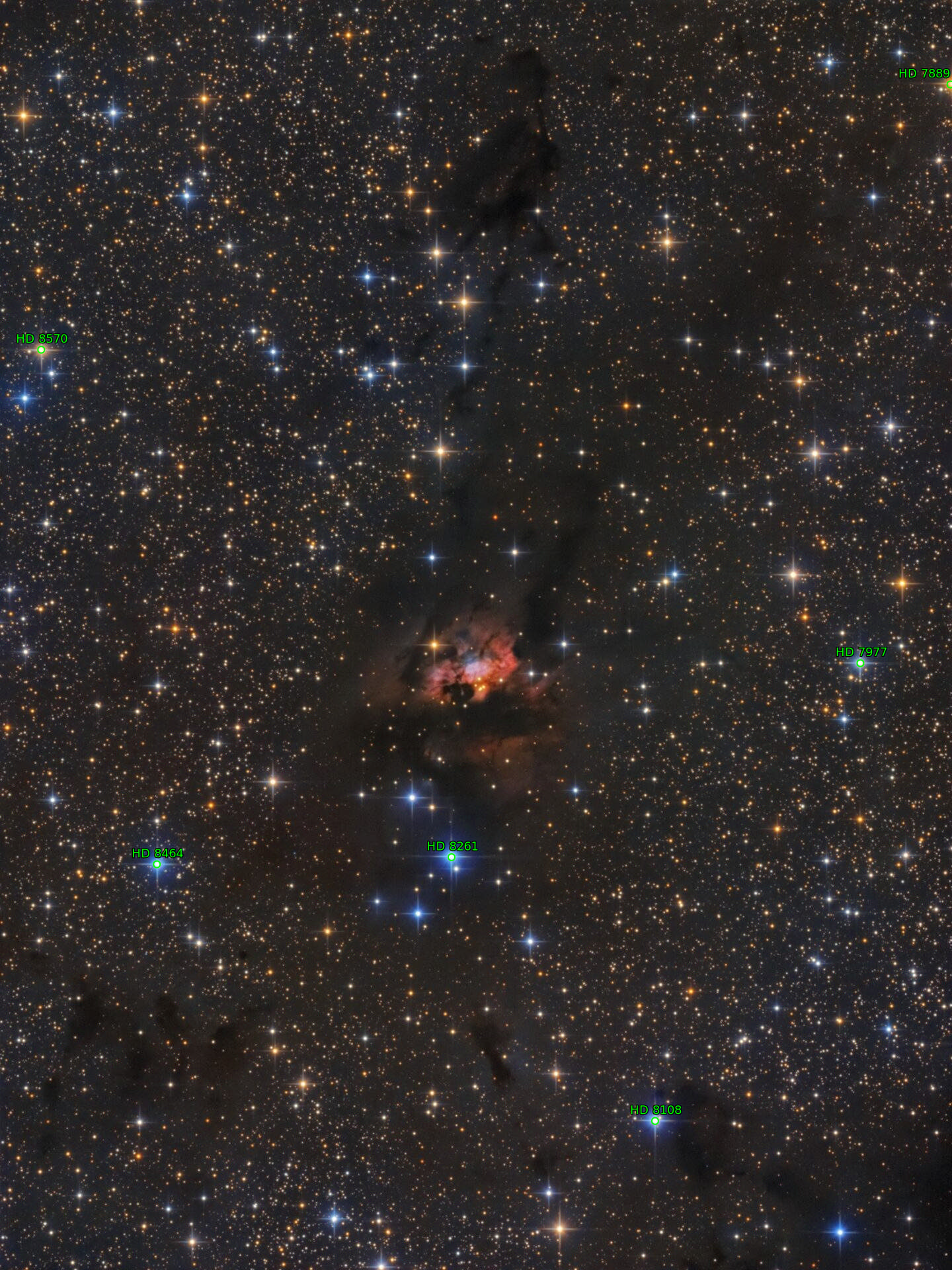 Sternkarten-Overlay (Astrometry.net)