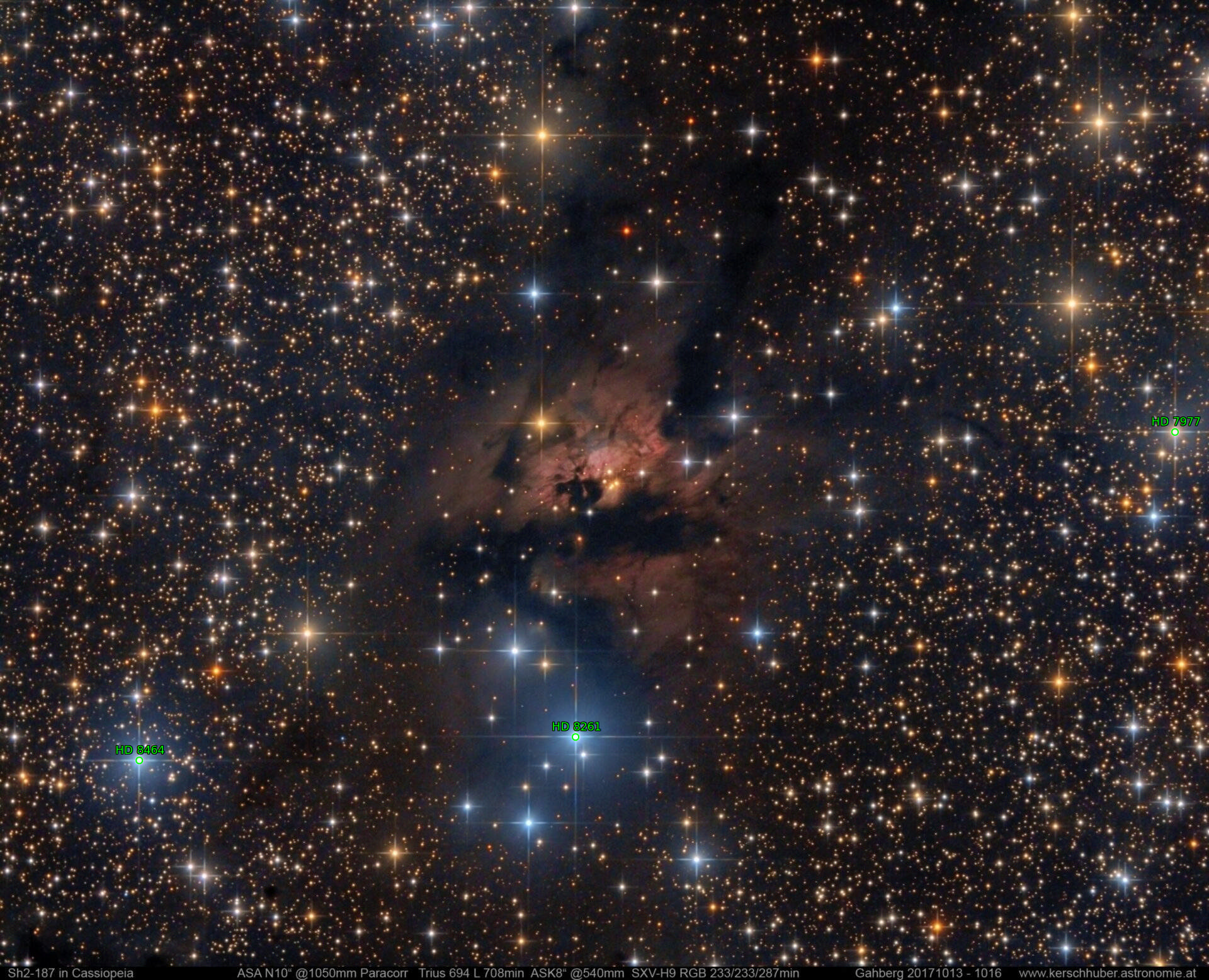 Sternkarten-Overlay (Astrometry.net)