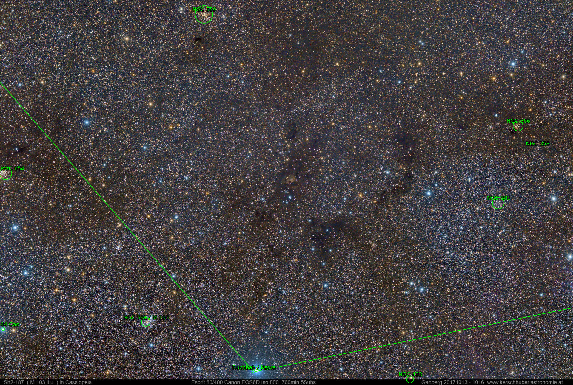 Sternkarten-Overlay (Astrometry.net)