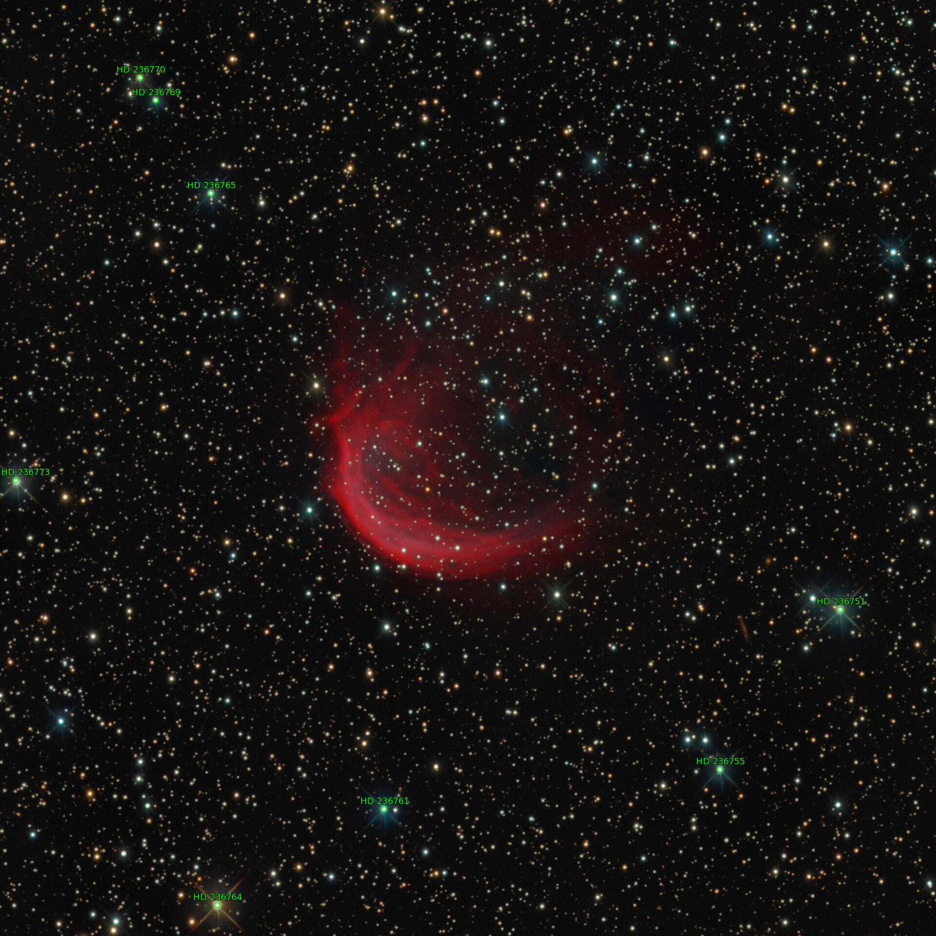 Sternkarten-Overlay (Astrometry.net)