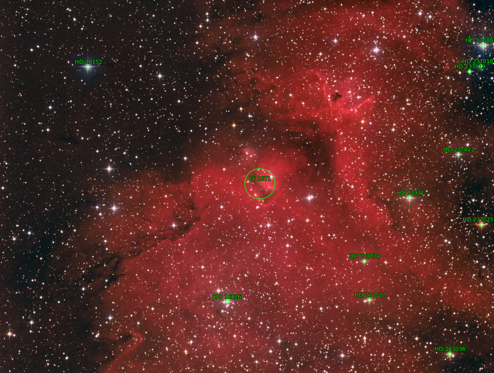 Sternkarten-Overlay (Astrometry.net)