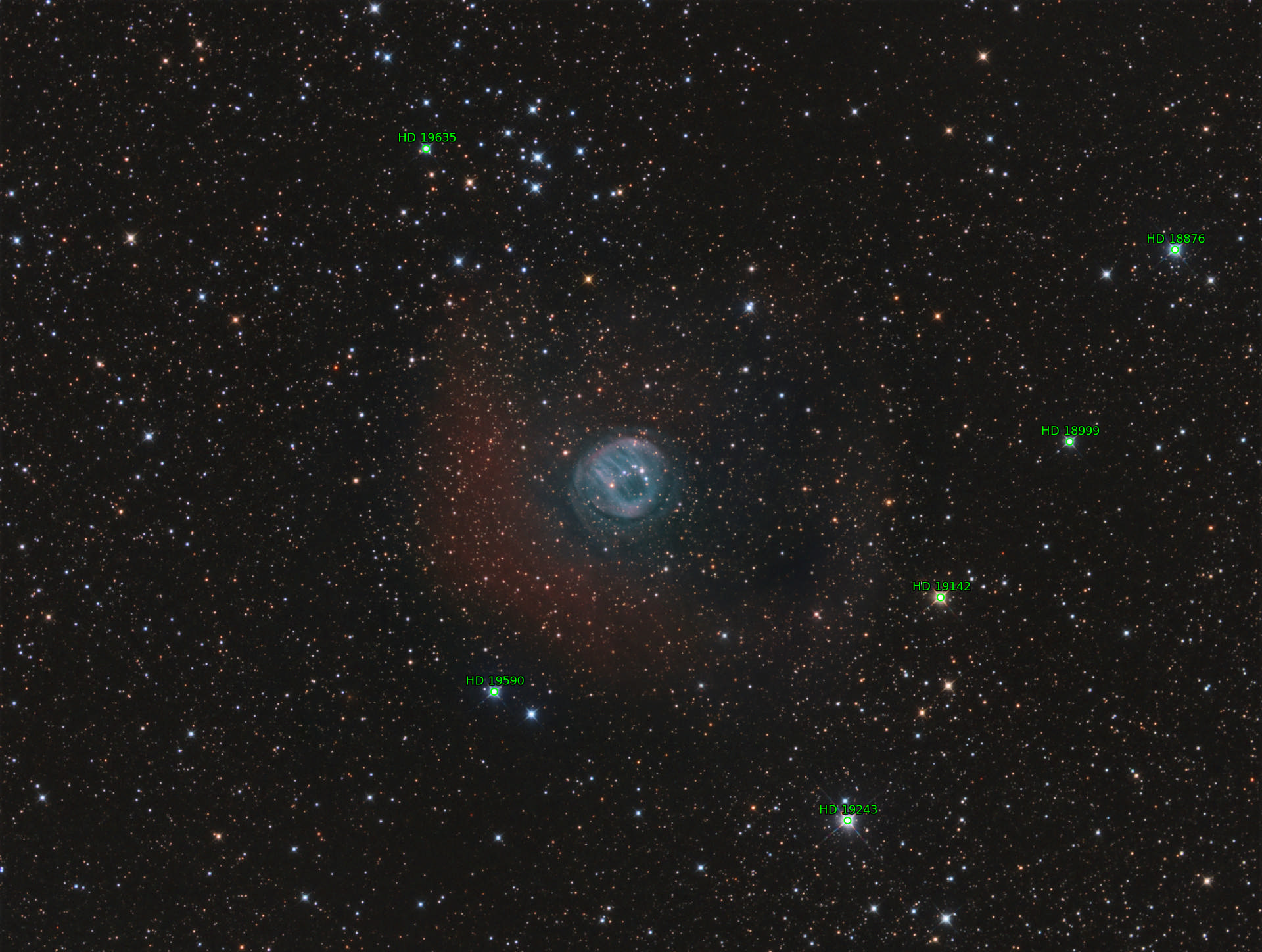 Sternkarten-Overlay (Astrometry.net)