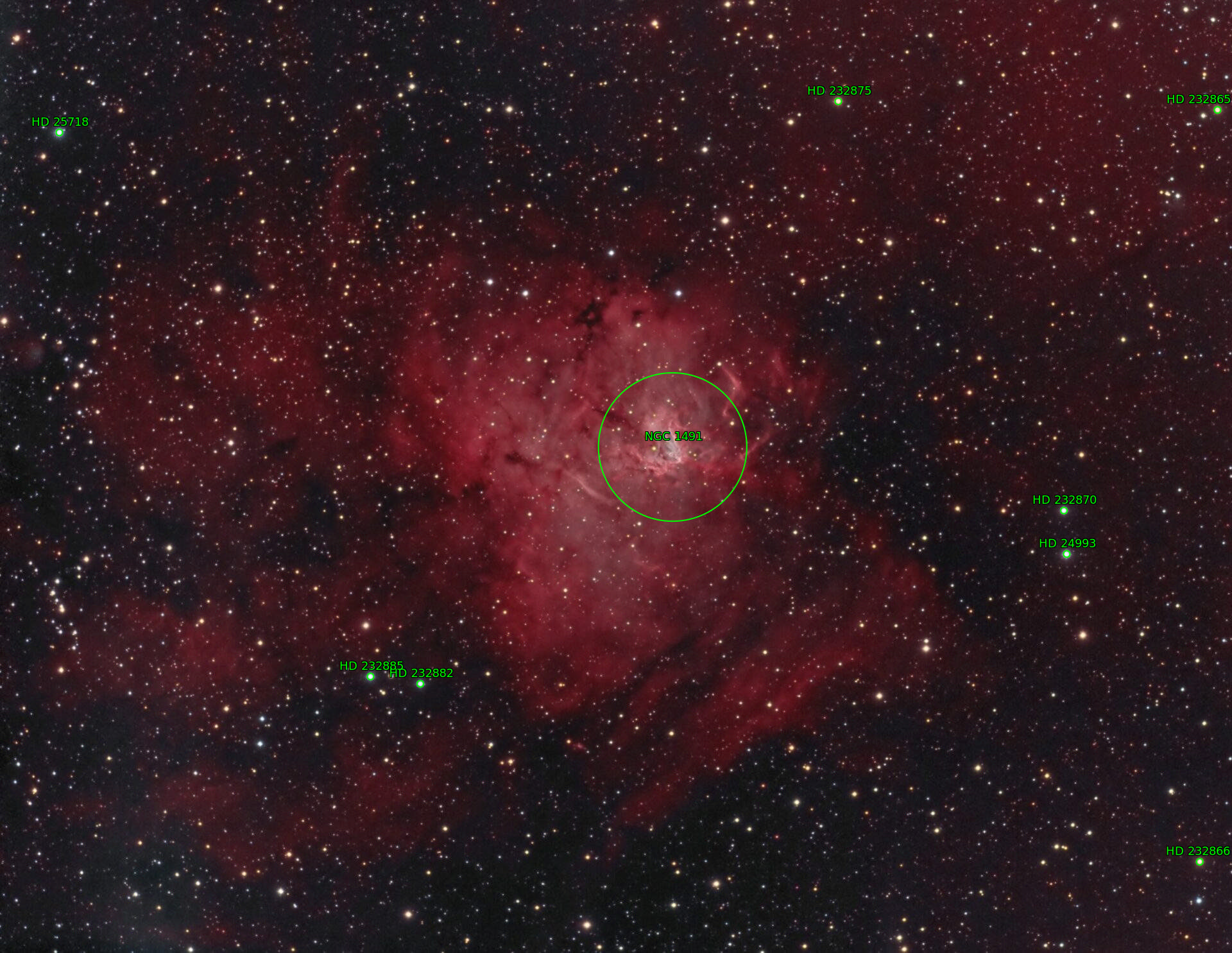 Sternkarten-Overlay (Astrometry.net)