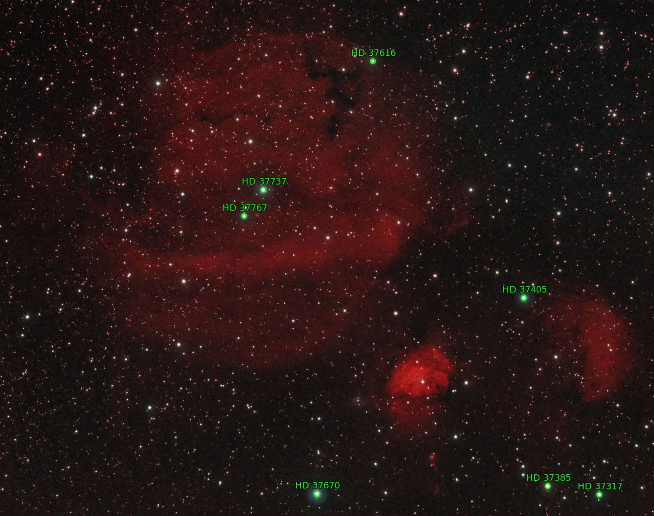Sternkarten-Overlay (Astrometry.net)