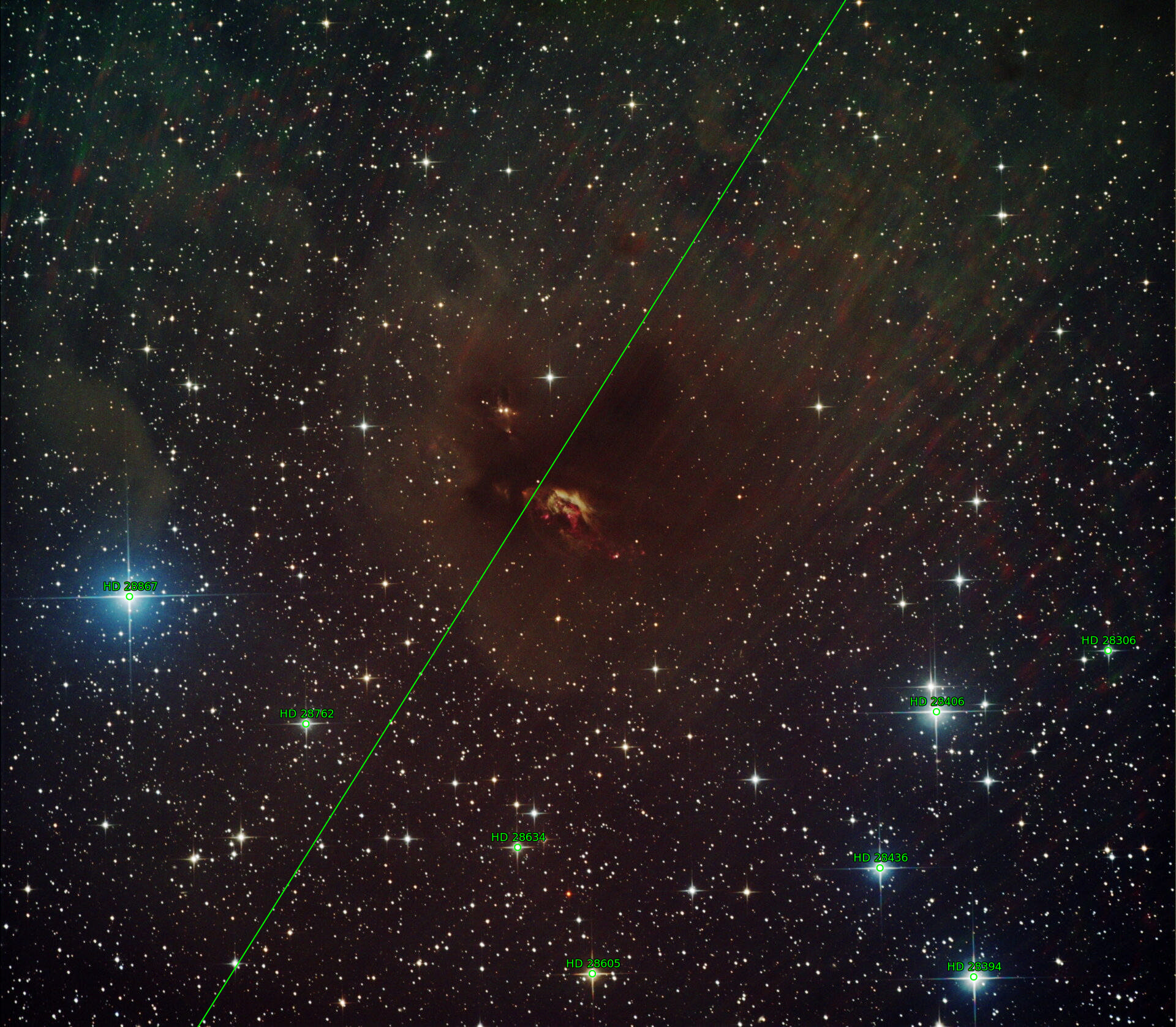 Sternkarten-Overlay (Astrometry.net)