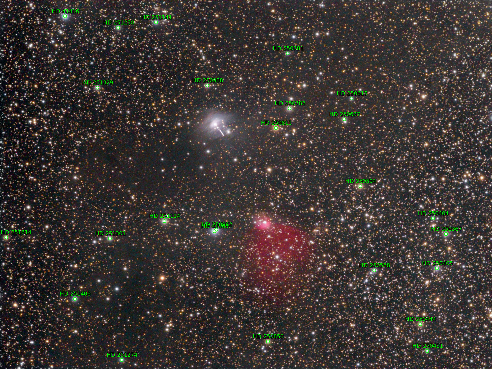 Sternkarten-Overlay (Astrometry.net)