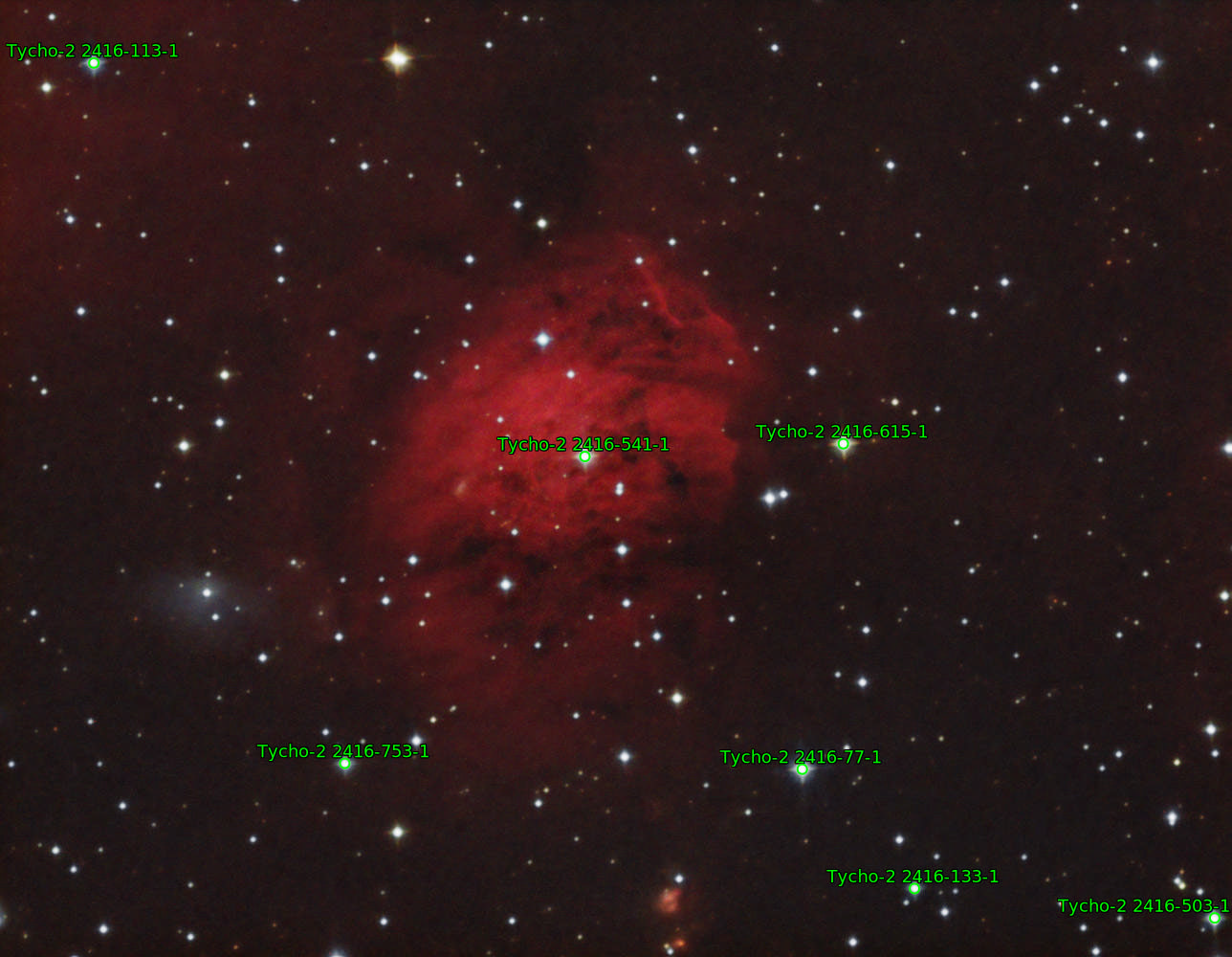 Sternkarten-Overlay (Astrometry.net)