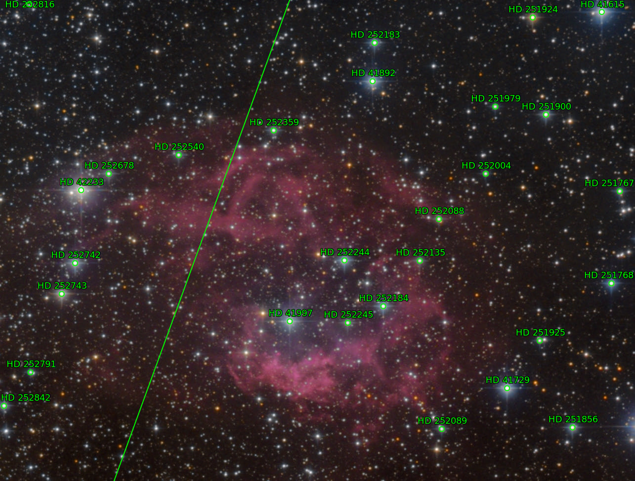 Sternkarten-Overlay (Astrometry.net)
