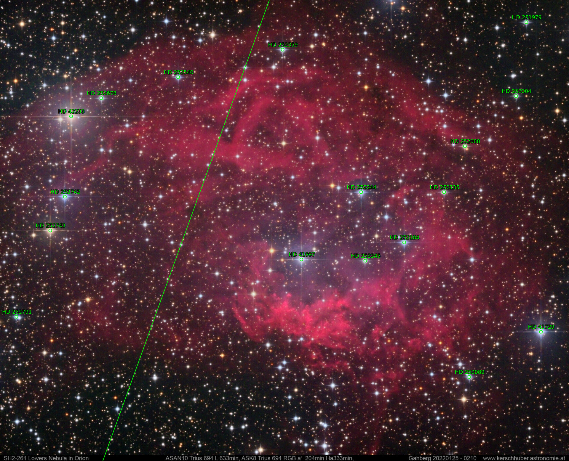 Sternkarten-Overlay (Astrometry.net)