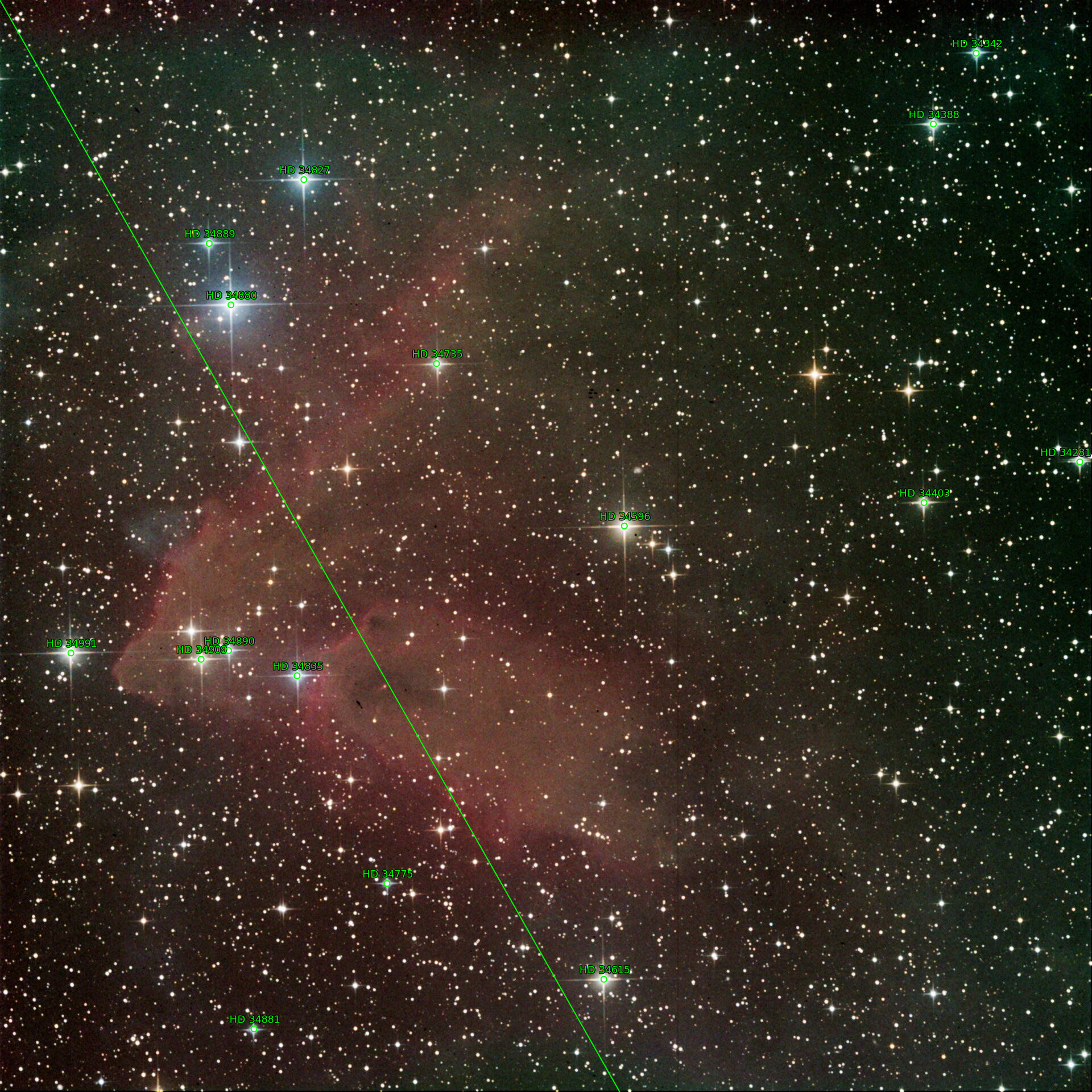Sternkarten-Overlay (Astrometry.net)
