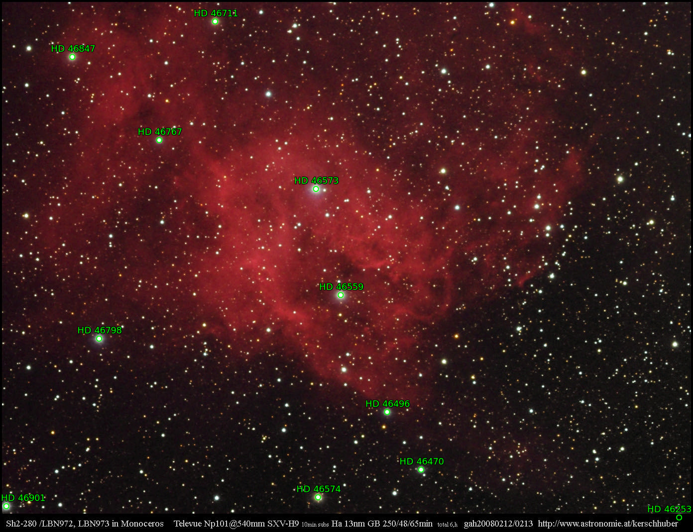Sternkarten-Overlay (Astrometry.net)
