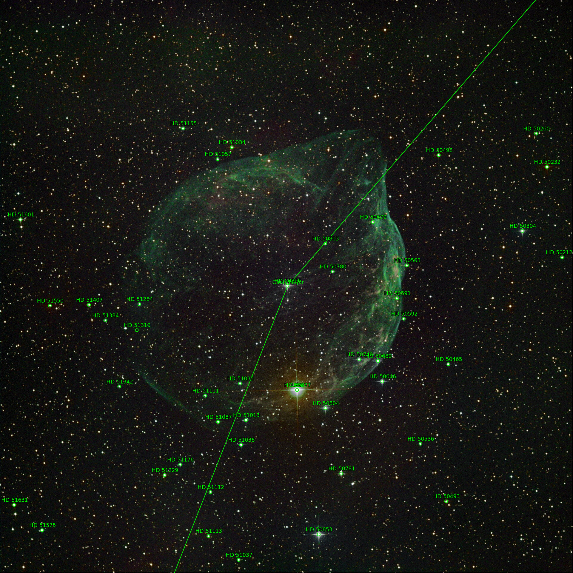 Sternkarten-Overlay (Astrometry.net)