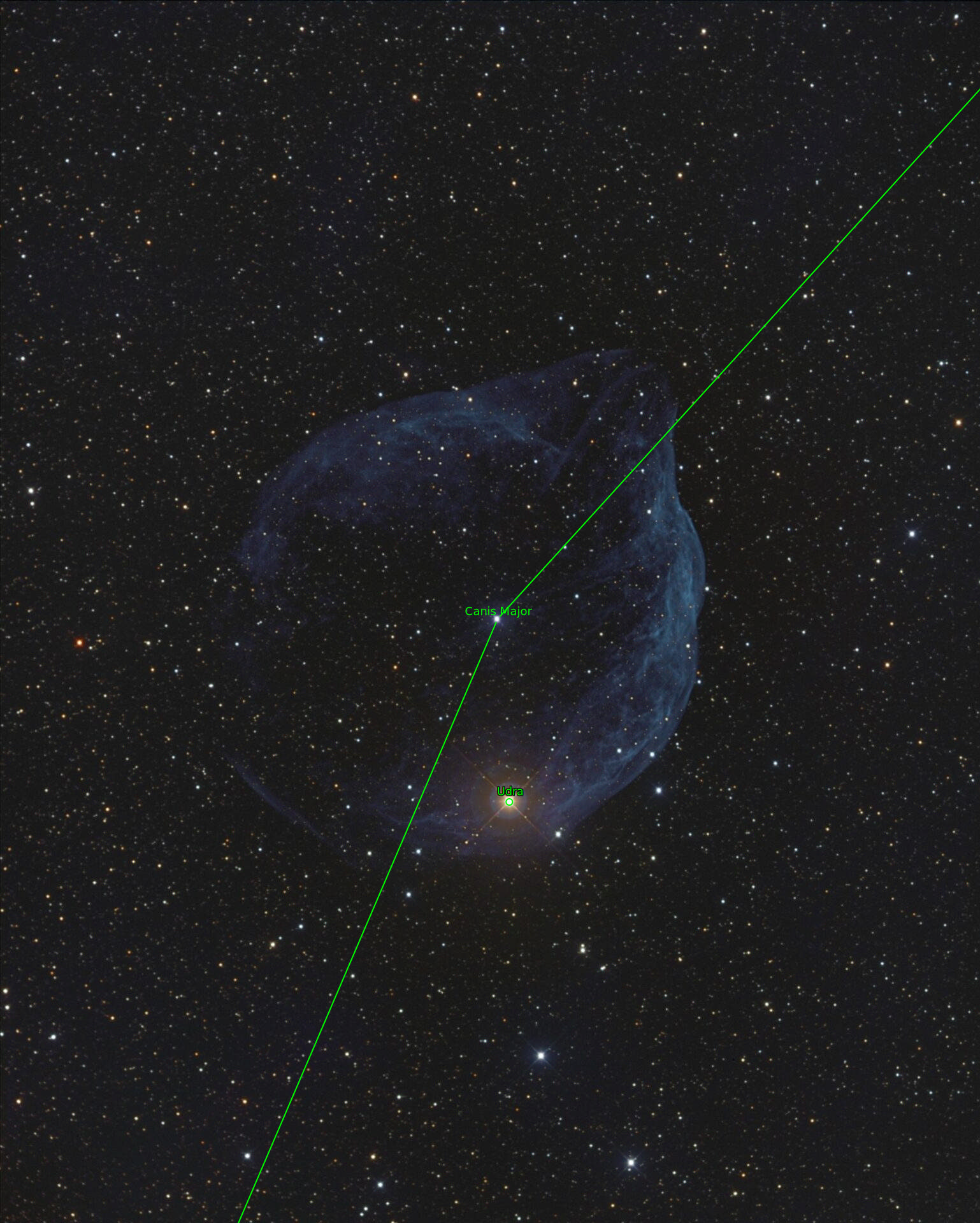Sternkarten-Overlay (Astrometry.net)