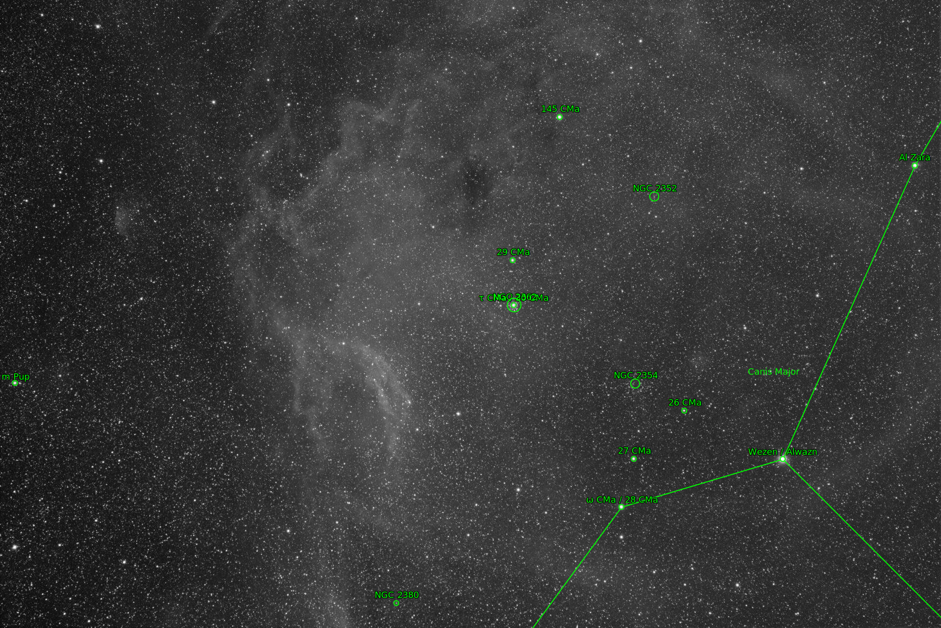 Sternkarten-Overlay (Astrometry.net)