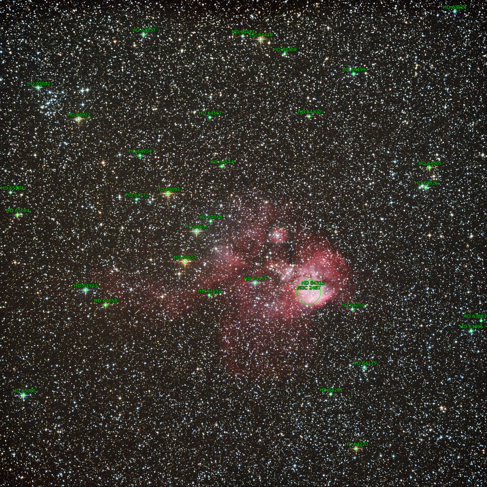 Sternkarten-Overlay (Astrometry.net)