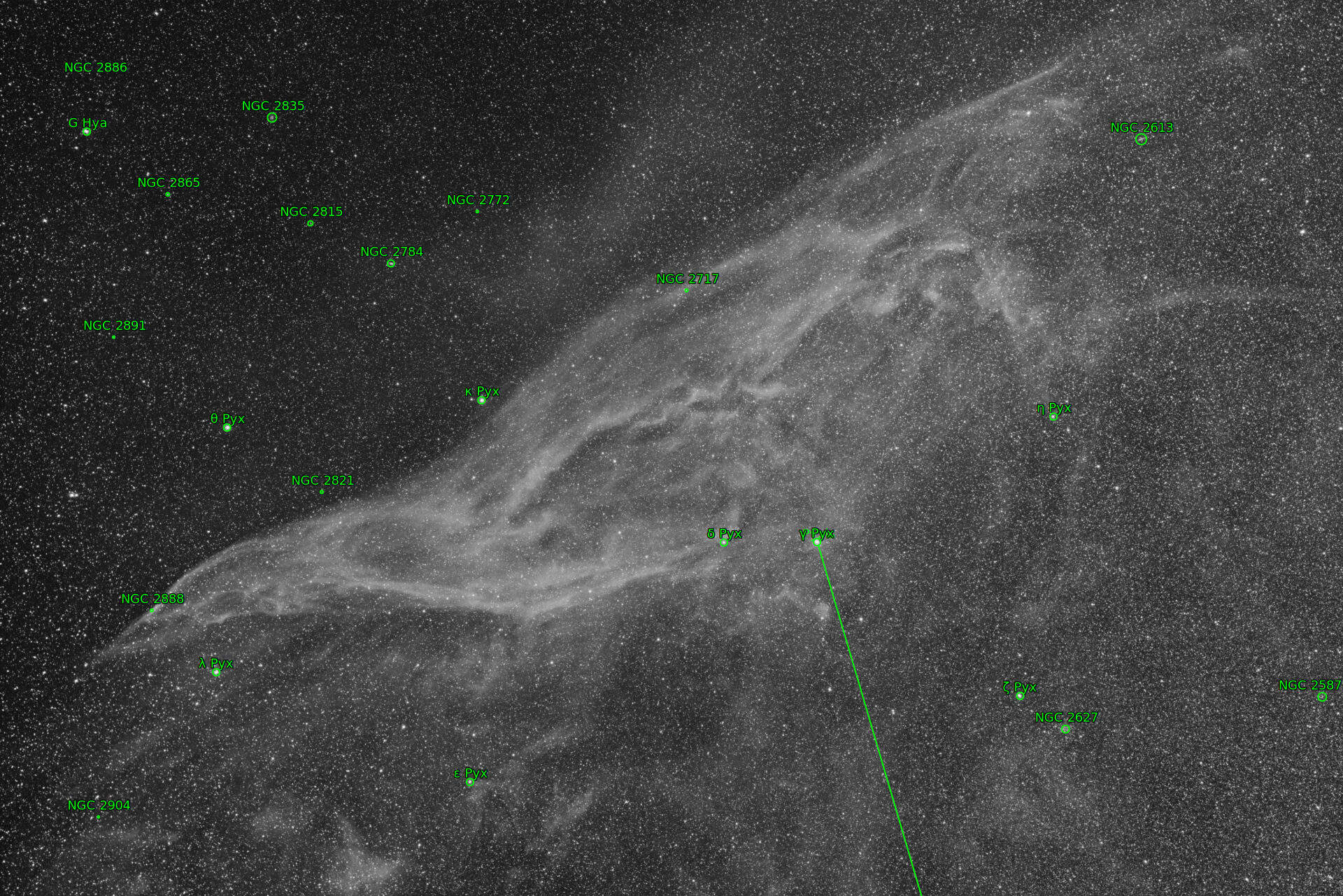 Sternkarten-Overlay (Astrometry.net)