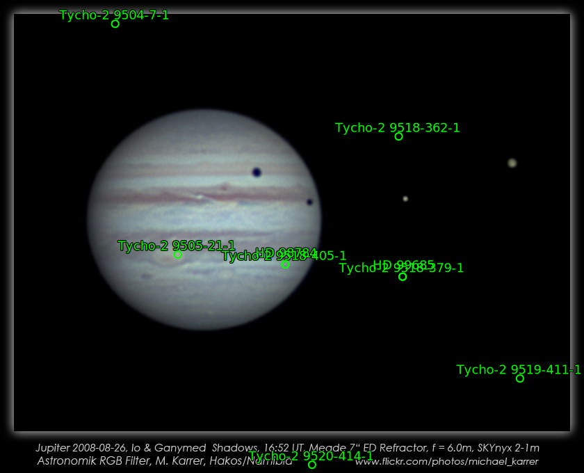 Sternkarten-Overlay (Astrometry.net)