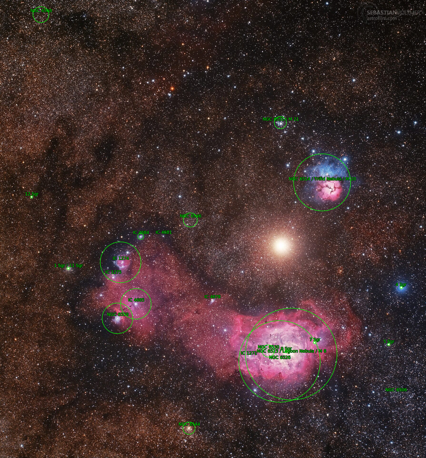 Sternkarten-Overlay (Astrometry.net)