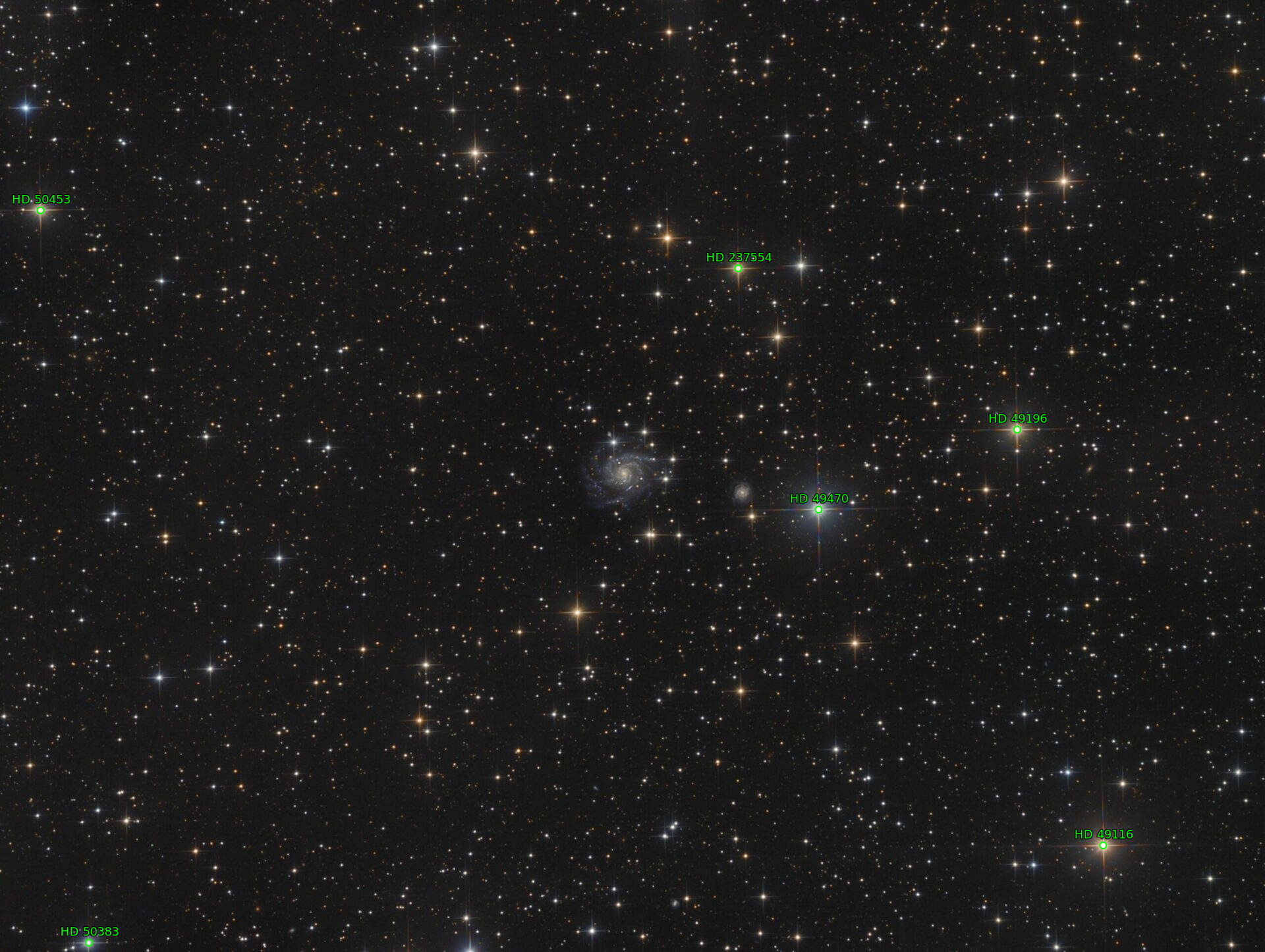 Sternkarten-Overlay (Astrometry.net)
