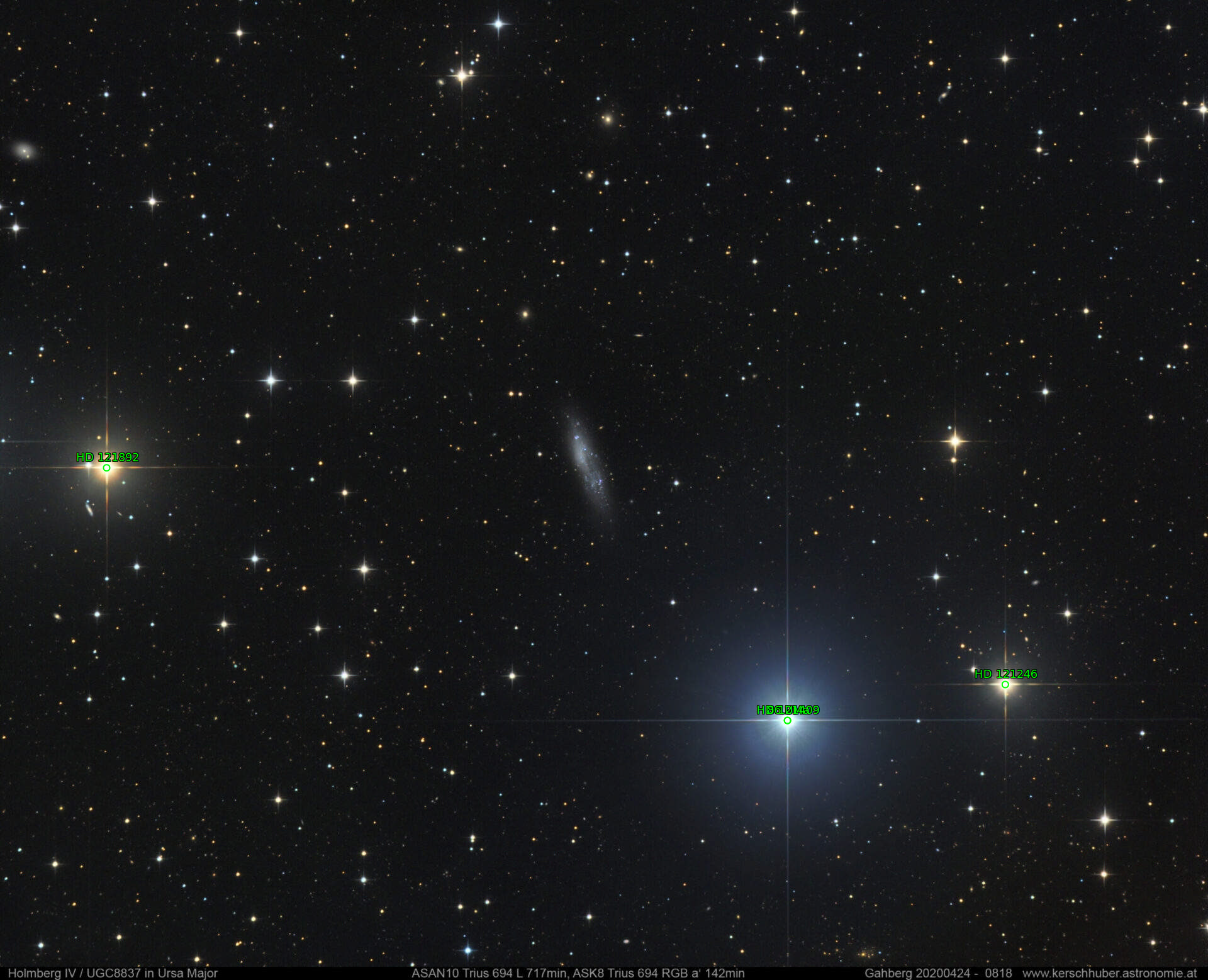 Sternkarten-Overlay (Astrometry.net)