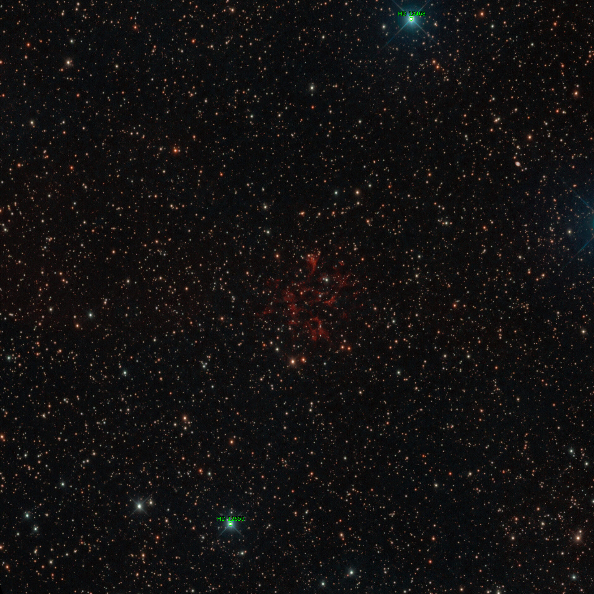 Sternkarten-Overlay (Astrometry.net)