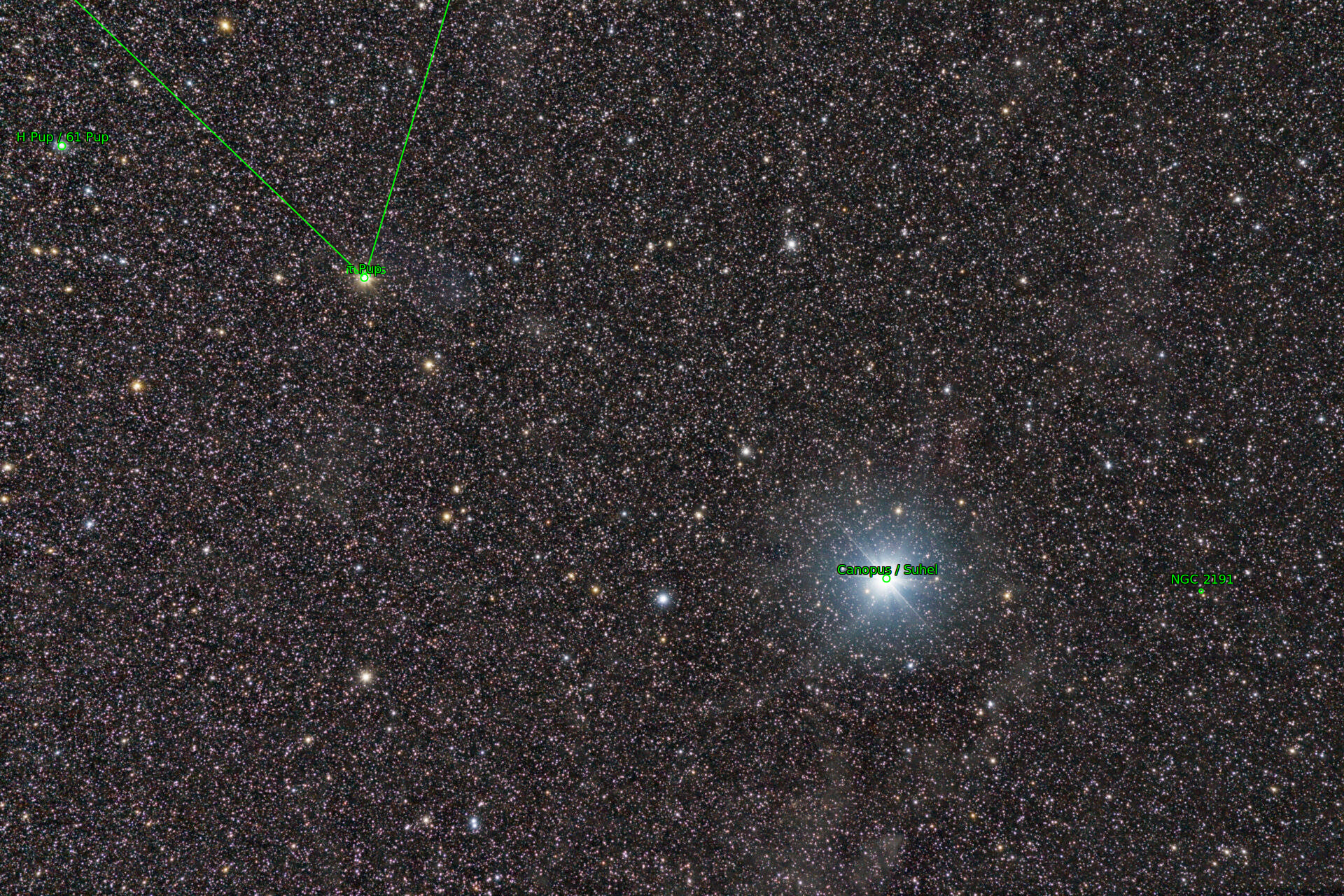 Sternkarten-Overlay (Astrometry.net)