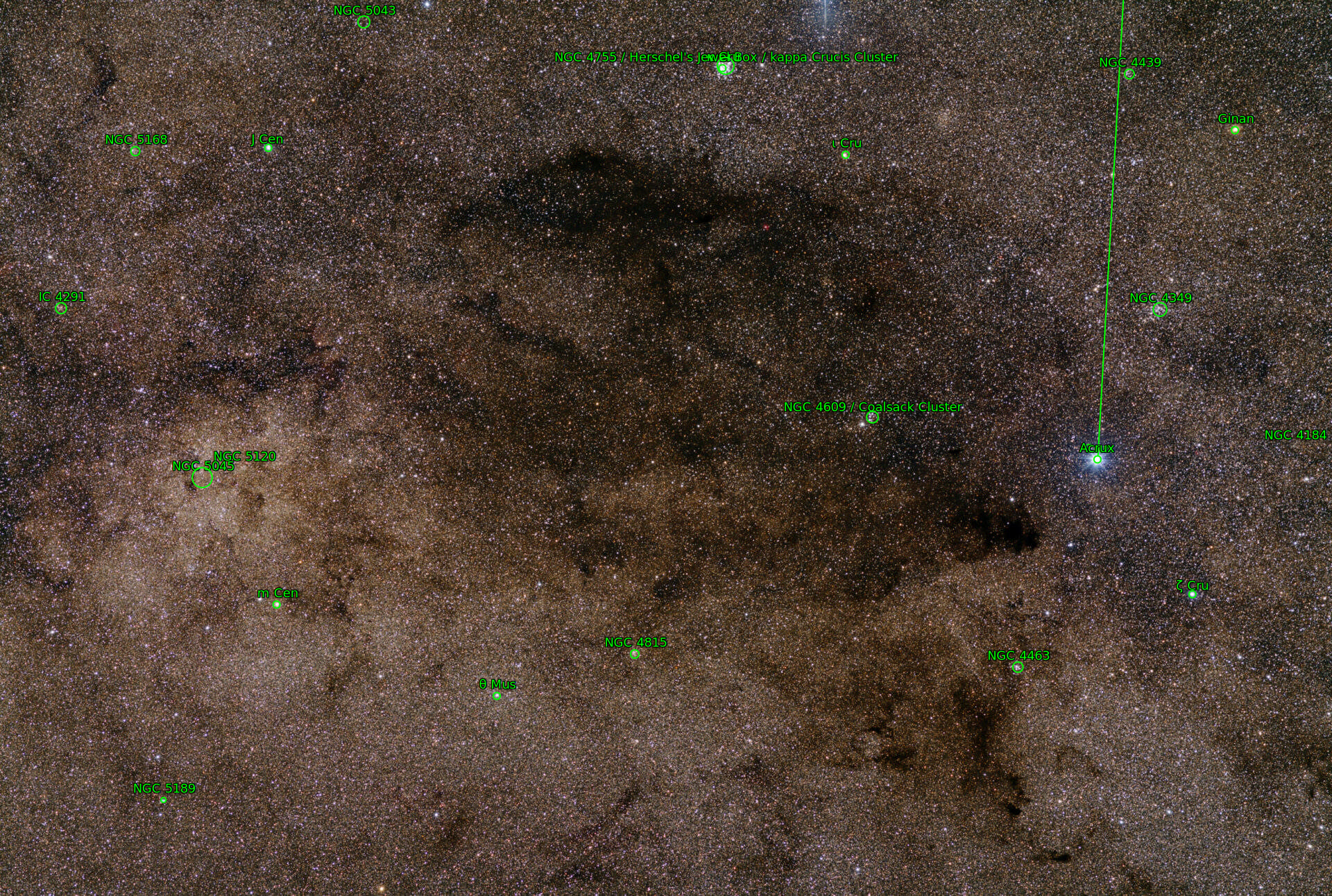Sternkarten-Overlay (Astrometry.net)