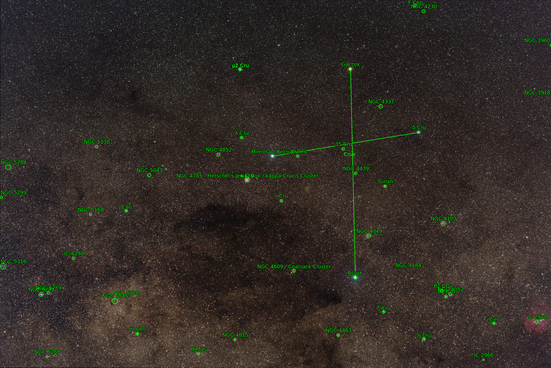 Sternkarten-Overlay (Astrometry.net)